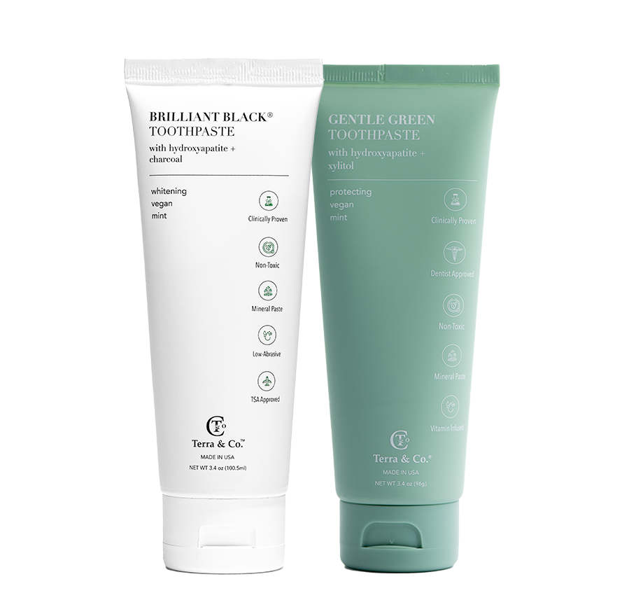 Brilliant Black® Whitening Toothpaste with Hydroxyapatite & Charcoal