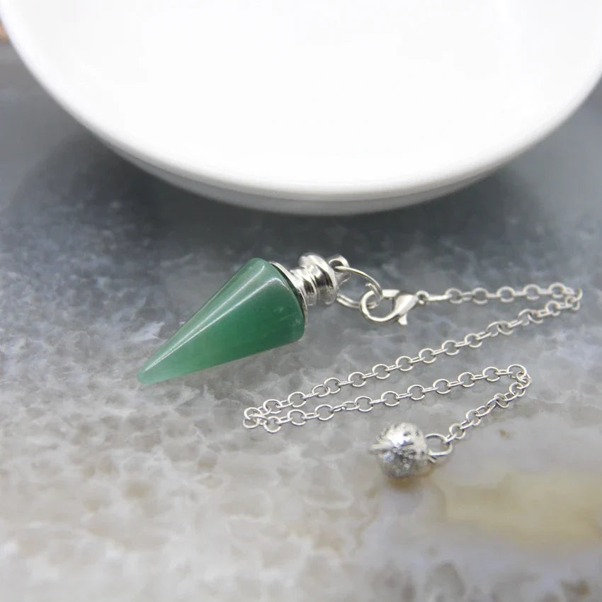 Silver Crystal Pendulums
