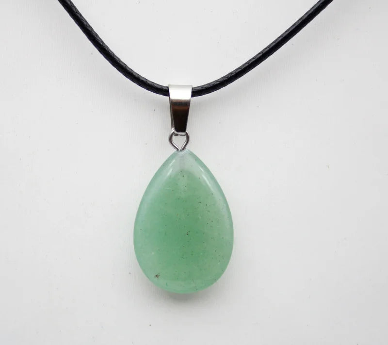 Crystal Teardrop Pendant Necklace
