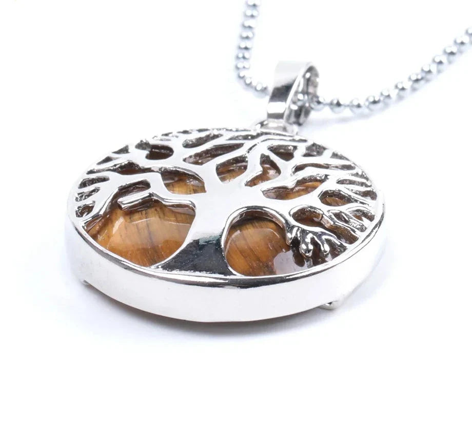 Tree of Life Crystal Necklaces