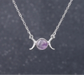 Triple Moon Crystal Necklaces