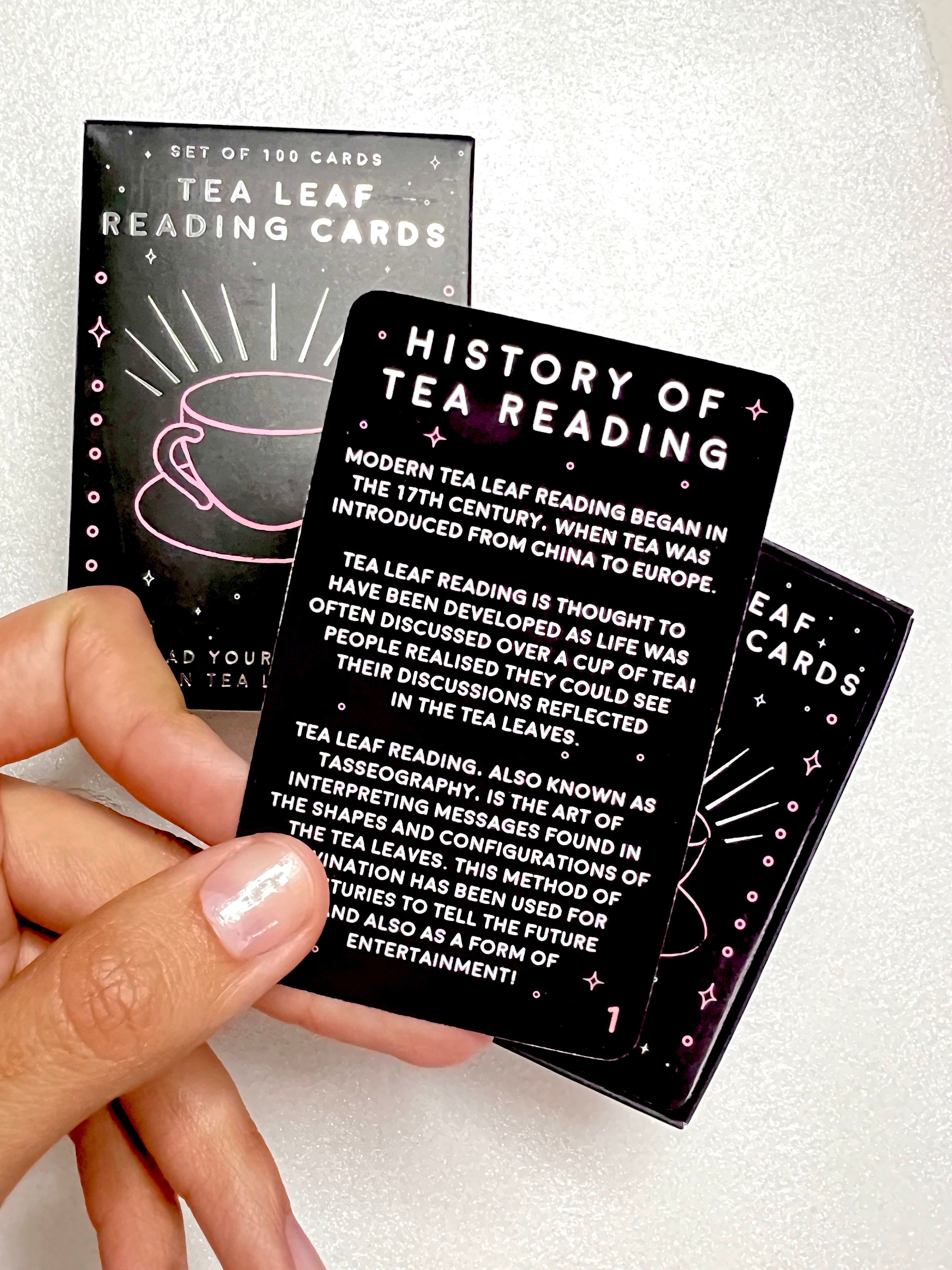 Tea Leaf Reading Cards ~ Set of 100 Cards to Learn how to read Tea Leafs