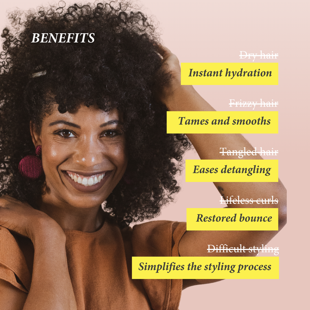 Moisturizing Hair Milk Spritz – Leave-In Conditioner for Natural & Curly Hair