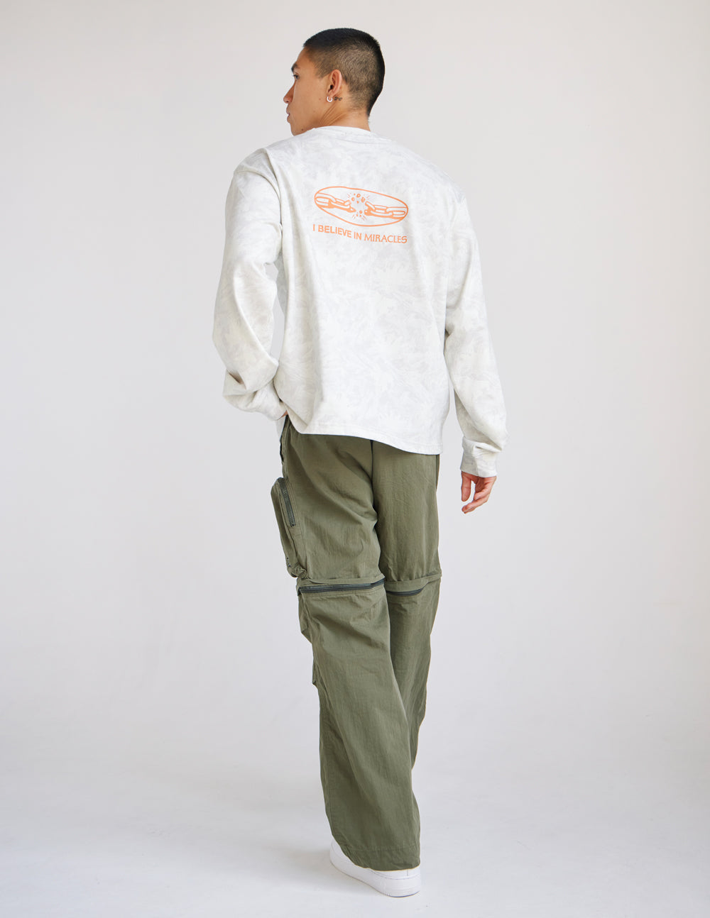 I Believe in Miracles Camo LS Heavyweight Tee