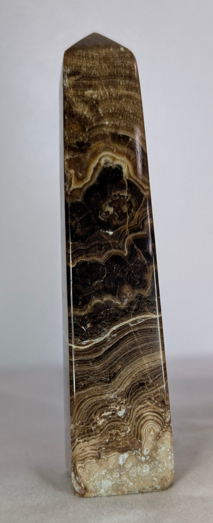 Chocolate Calcite Point