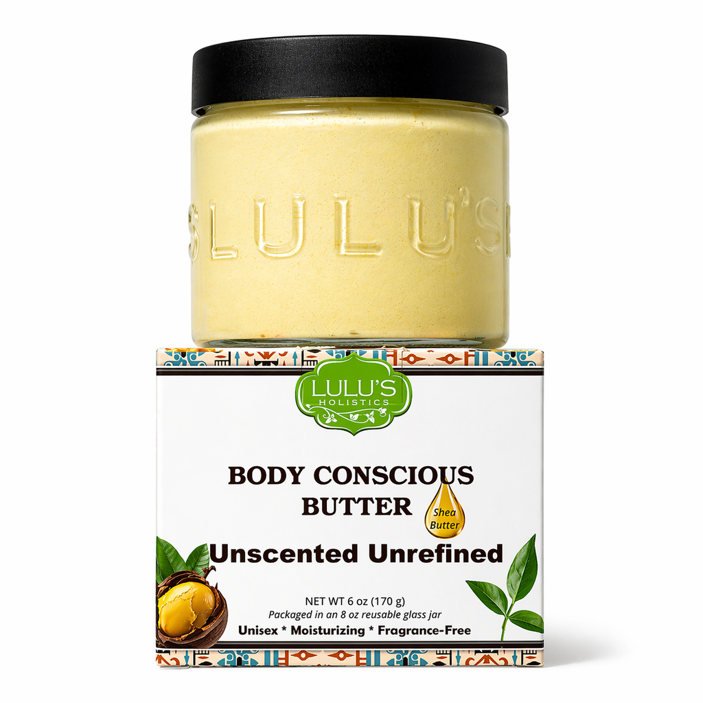 Unrefined Unscented Whipped Body Butter – Pure, Balanced Moisture