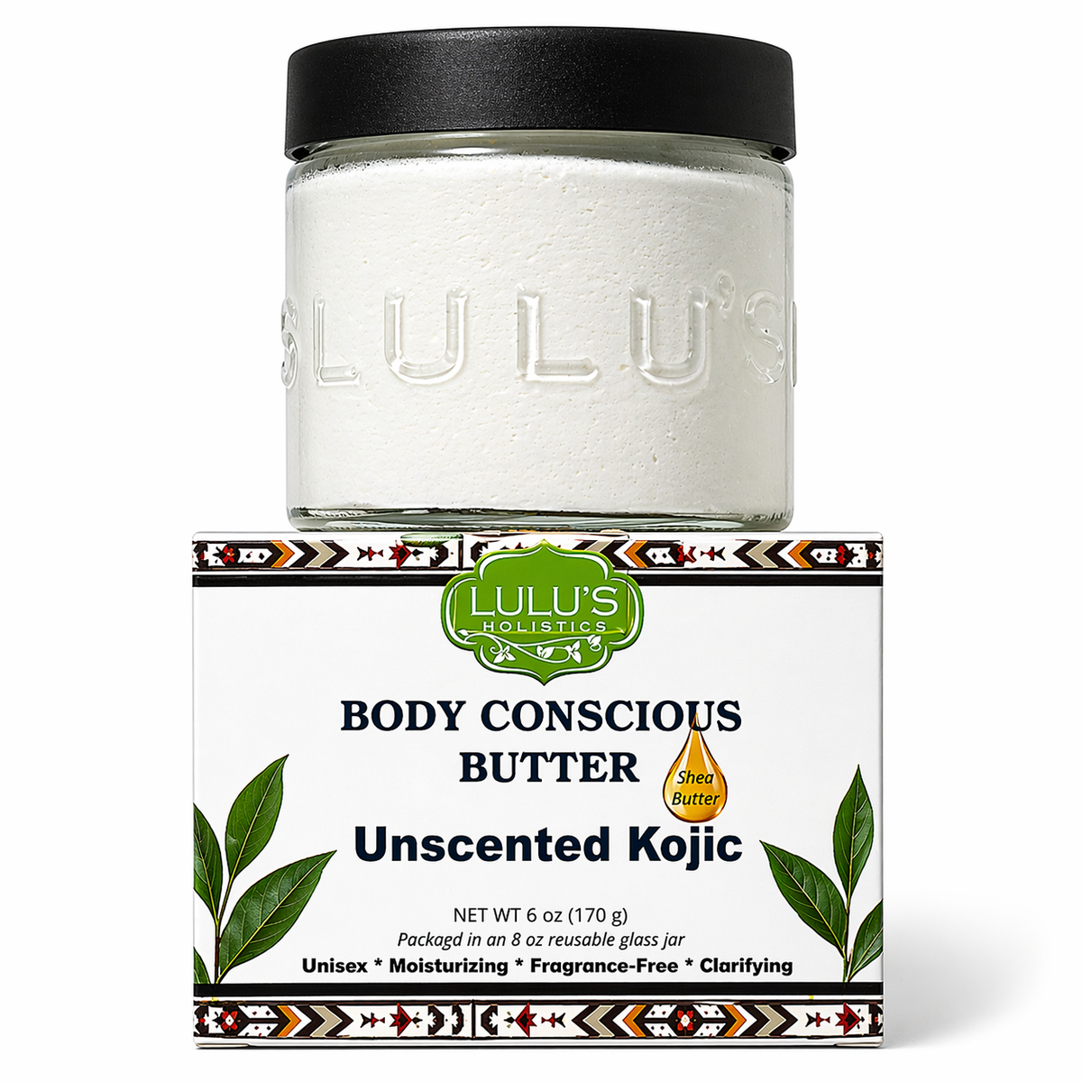 Unscented Kojic Whipped Body Butter – Smooth, Even-Looking Skin