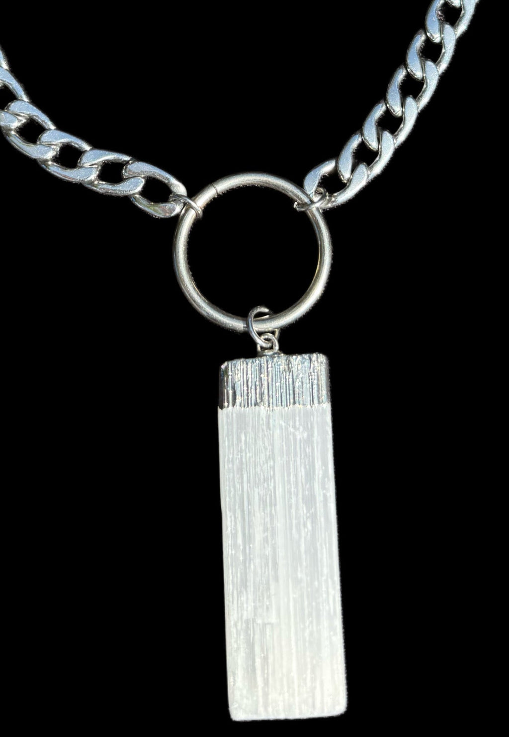 Selenite Guardian Chain Necklace