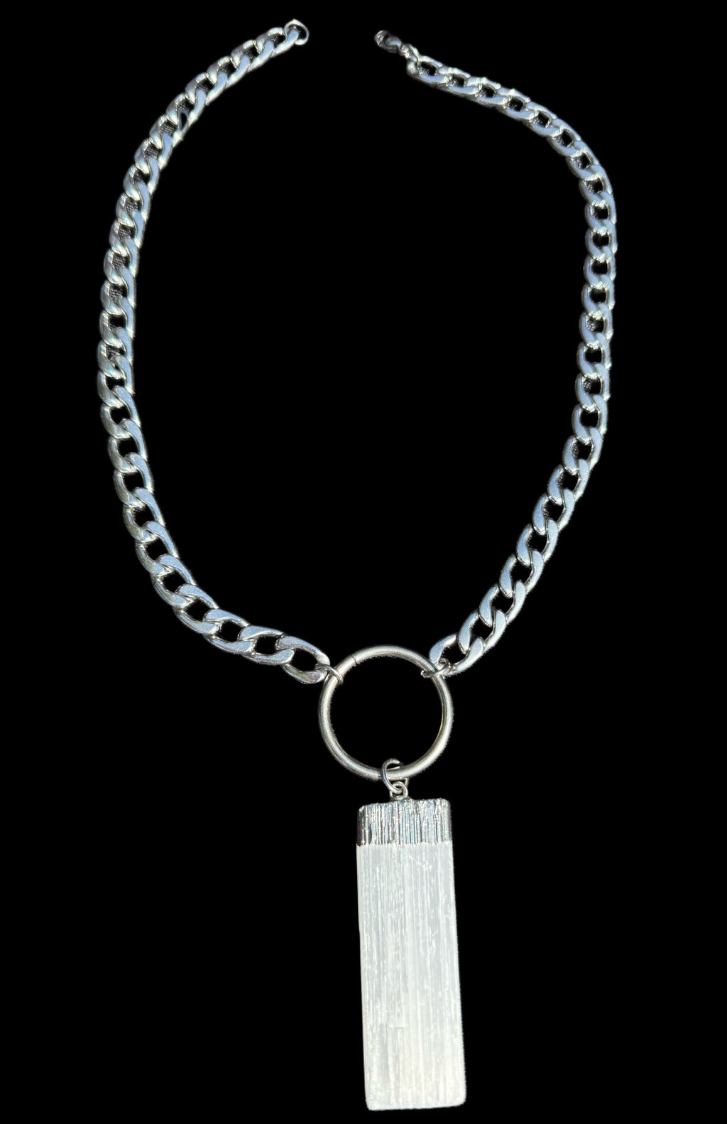 Selenite Guardian Chain Necklace