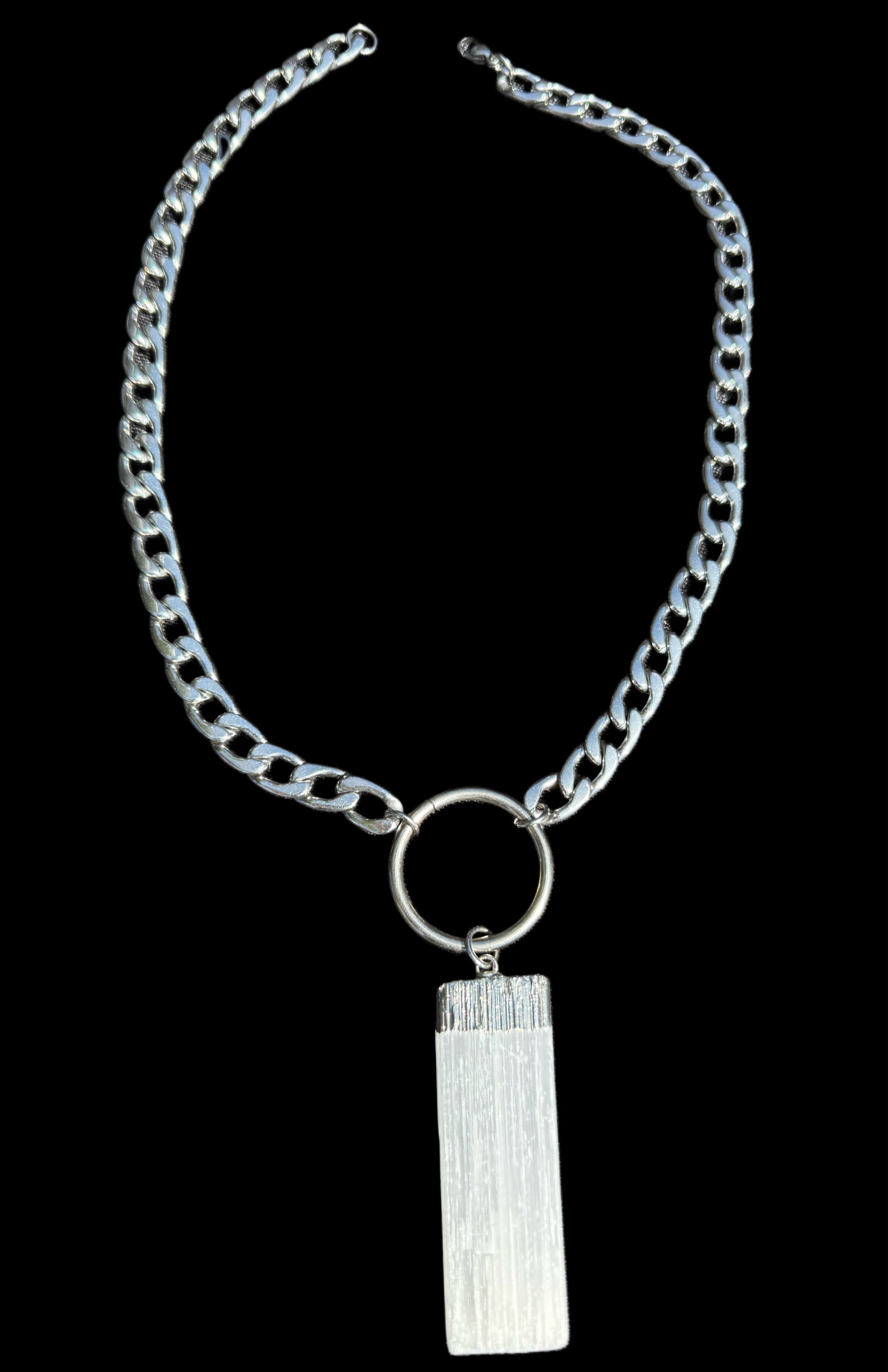 Selenite Guardian Chain Necklace