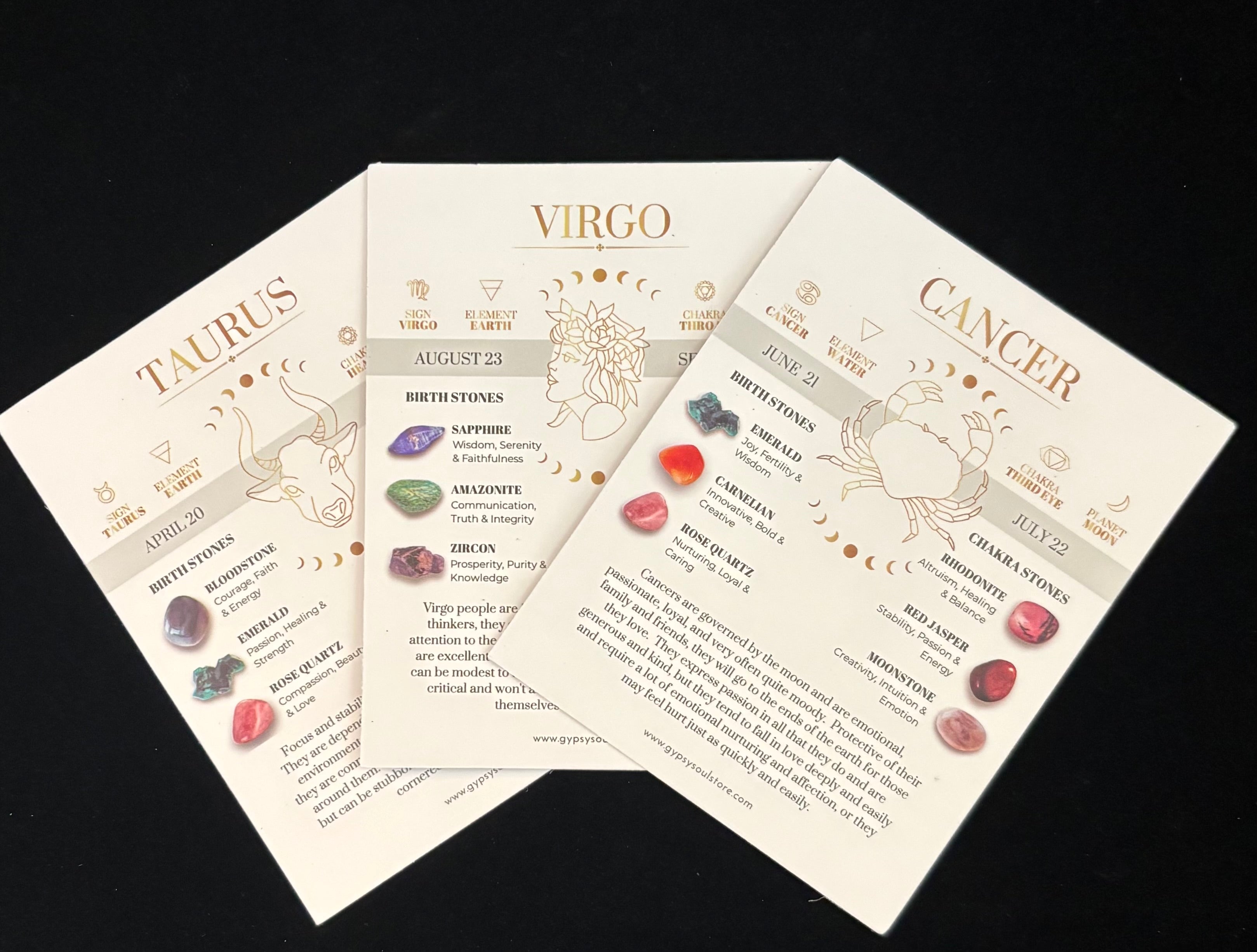Cosmic Vibes Zodiac Bracelet ✨♈♉♊ (Comes gift boxed with free Zodiac description card.)
