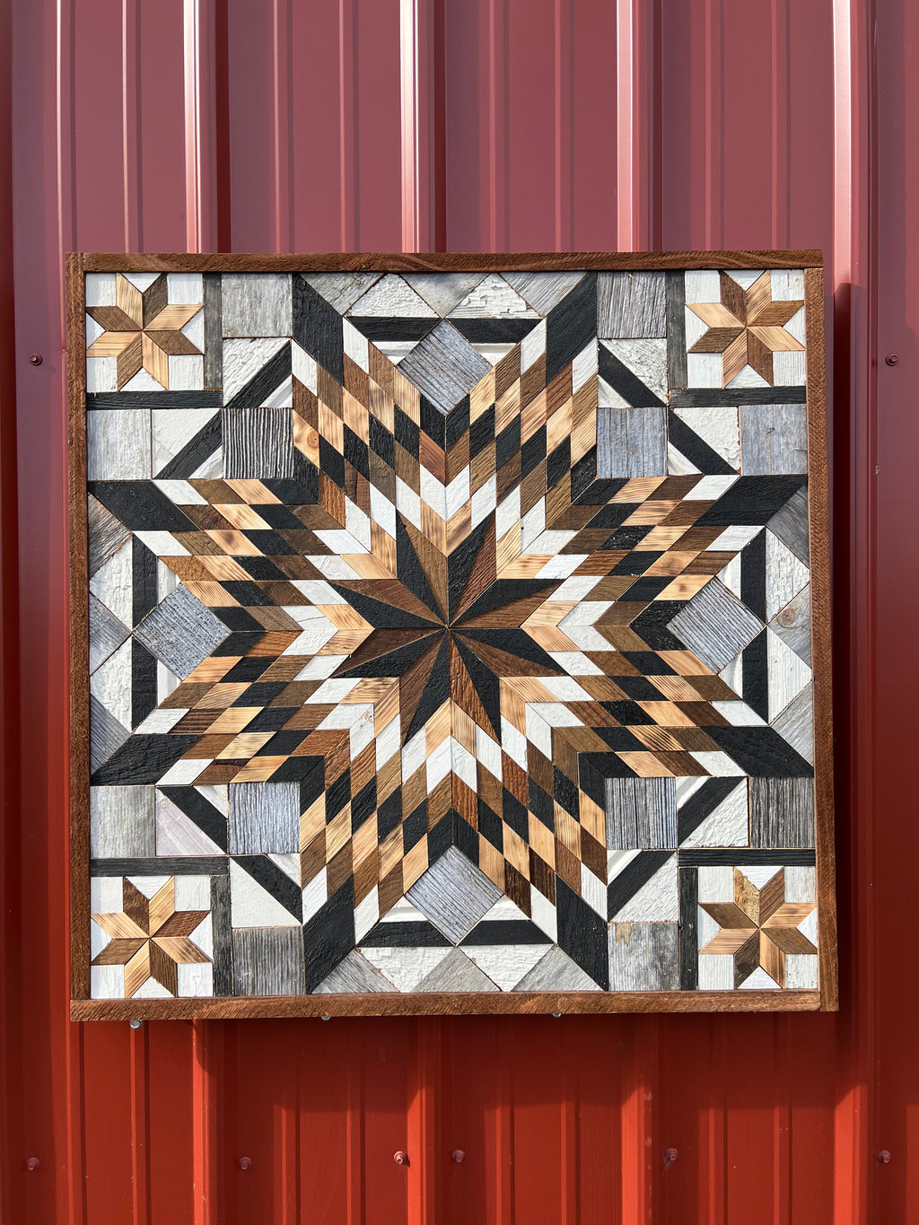 Amish Handmade Barn Quilt Wall Art – Reclaimed Barn Wood – 30.5” x 30.5”
