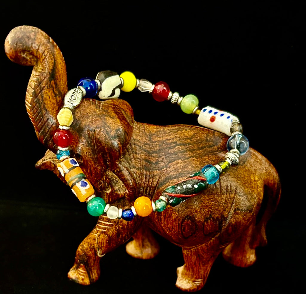 ✨ Hope Forward Uganda Trade Bead Bracelet ✨