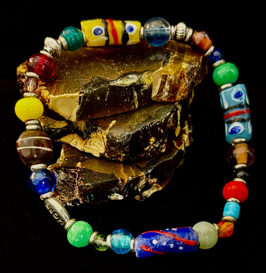 ✨ Hope Forward Uganda Trade Bead Bracelet ✨