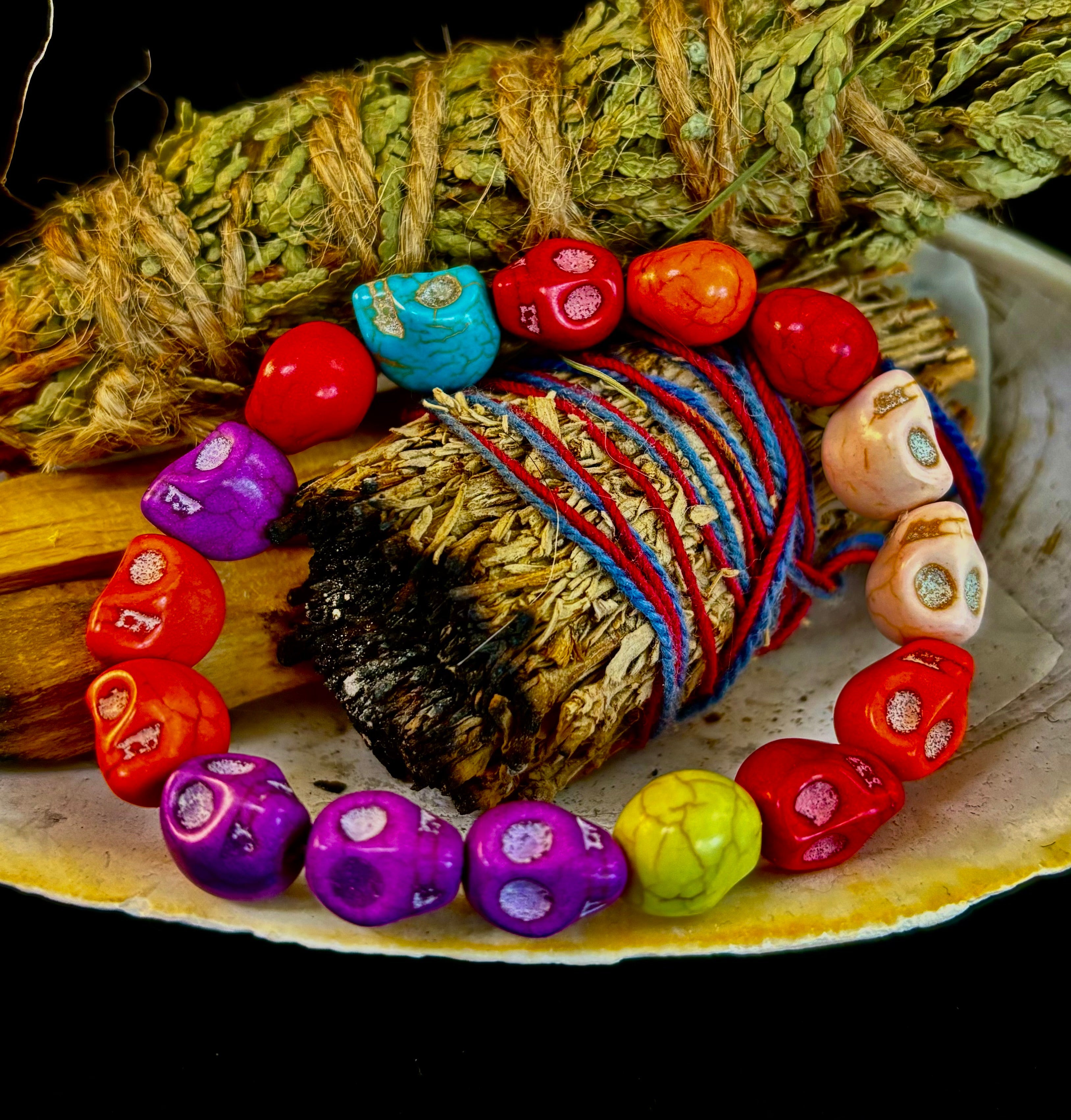 Corazón Calavera Energy Bracelet