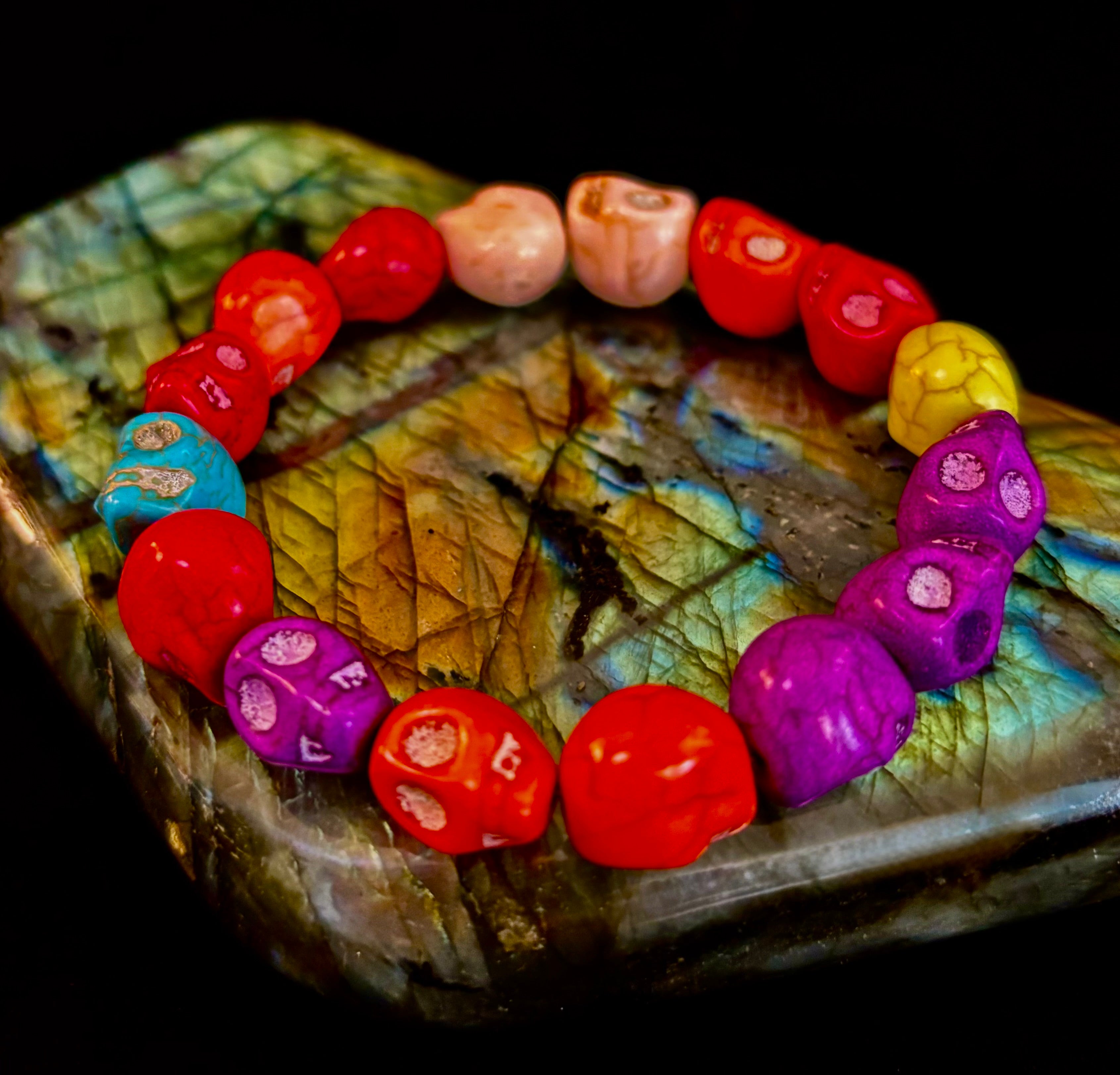 Corazón Calavera Energy Bracelet