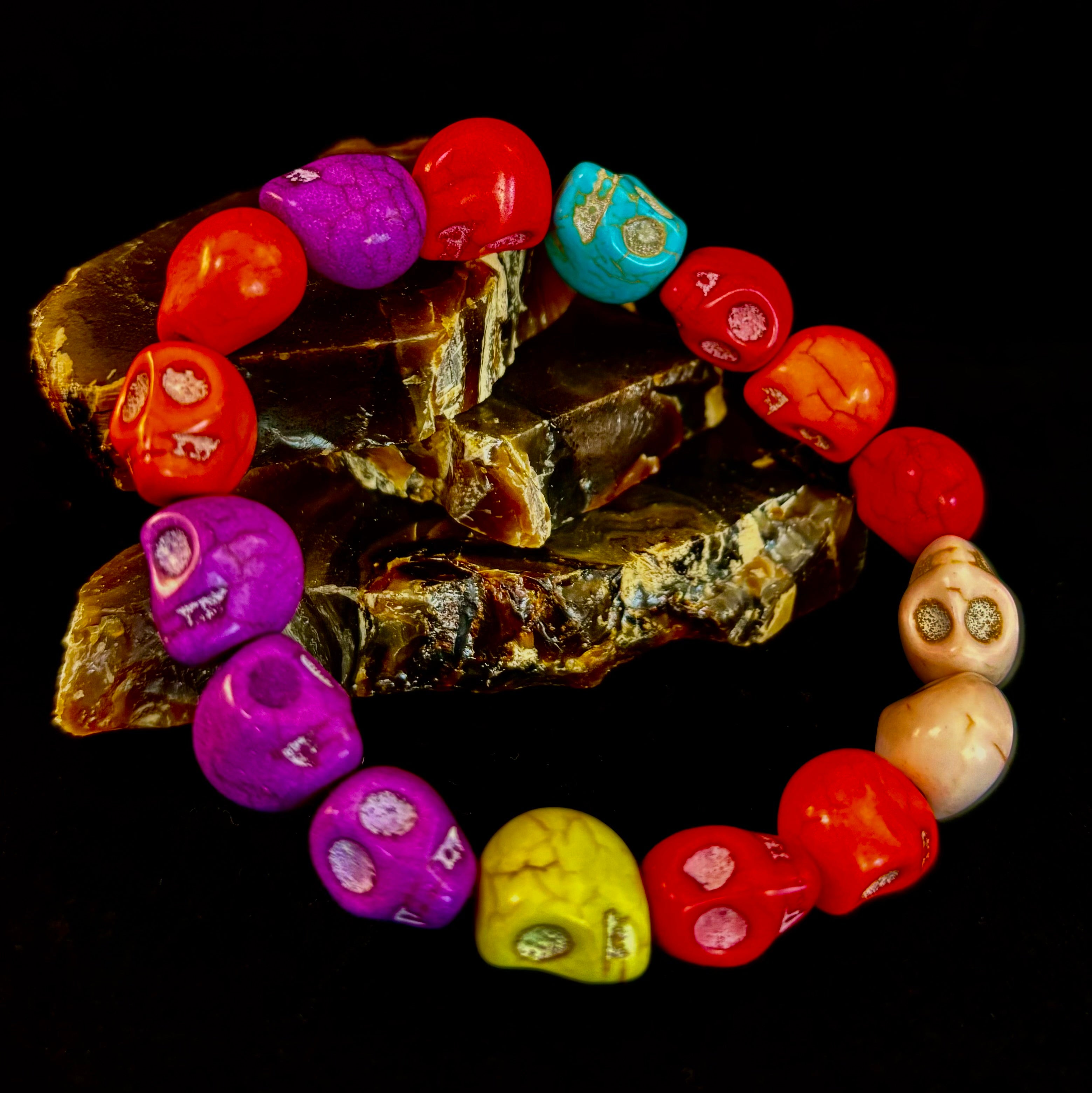Corazón Calavera Energy Bracelet