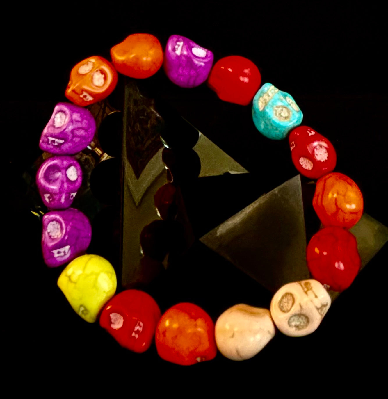 Corazón Calavera Energy Bracelet