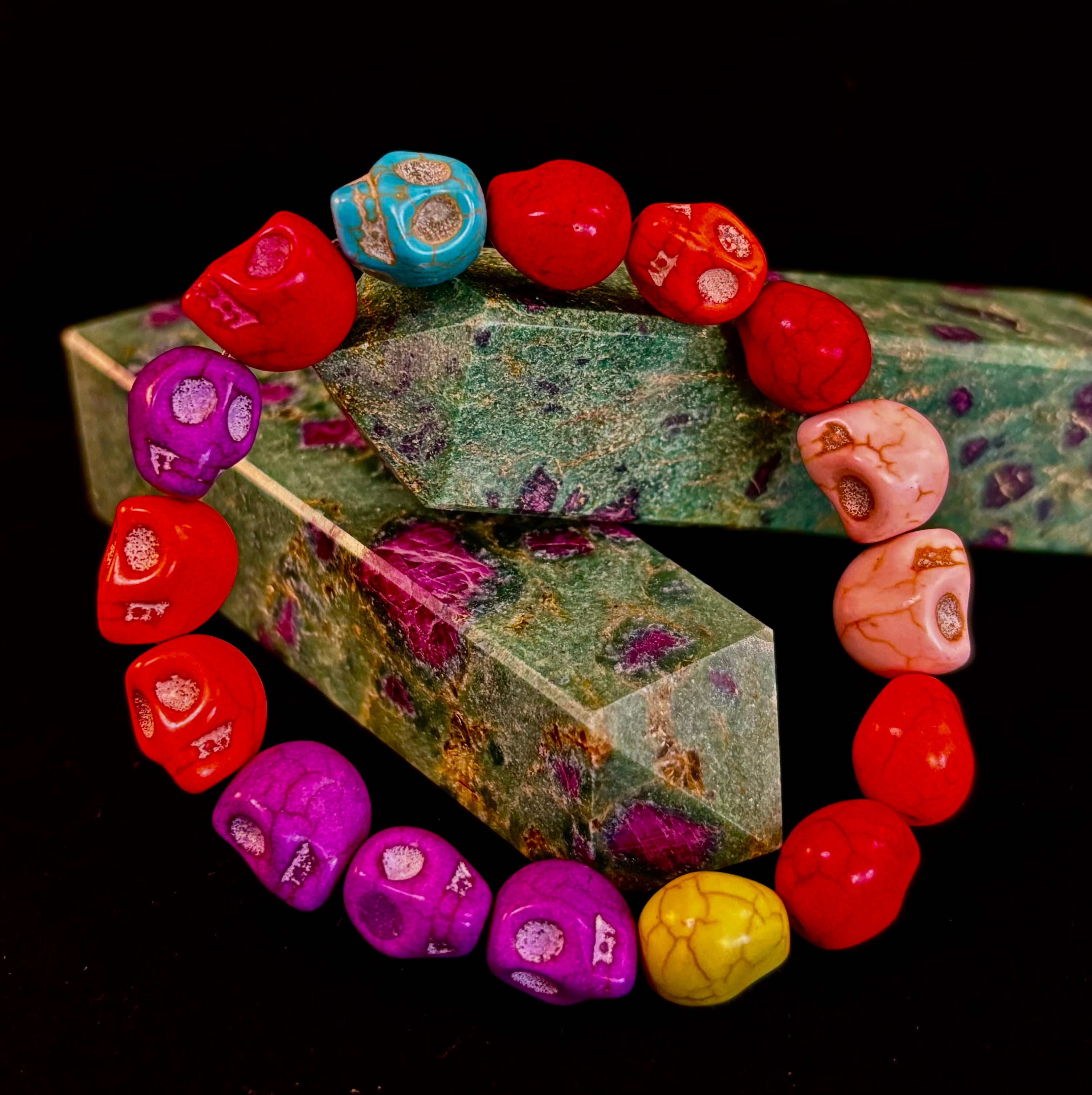 Corazón Calavera Energy Bracelet