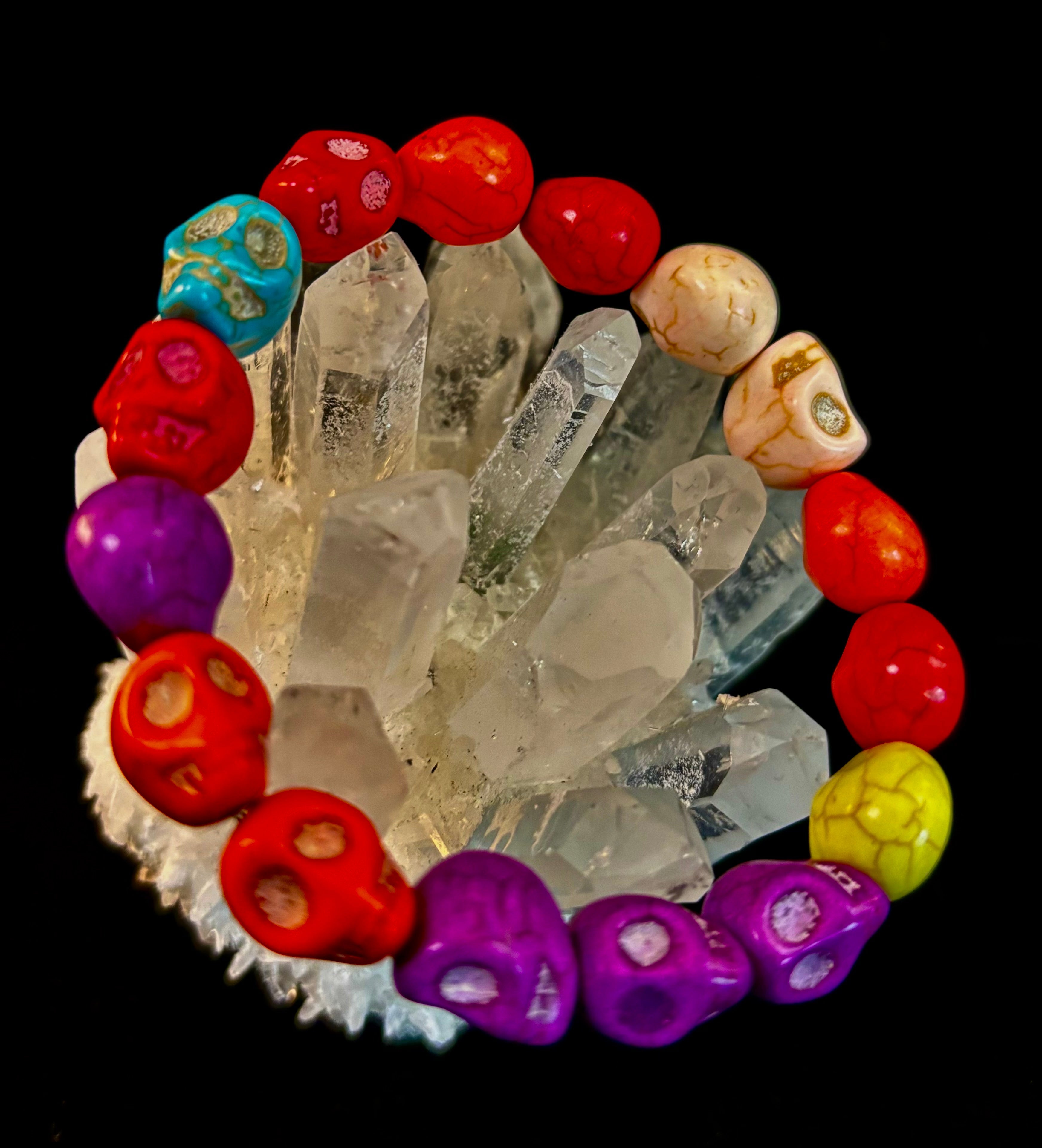 Corazón Calavera Energy Bracelet