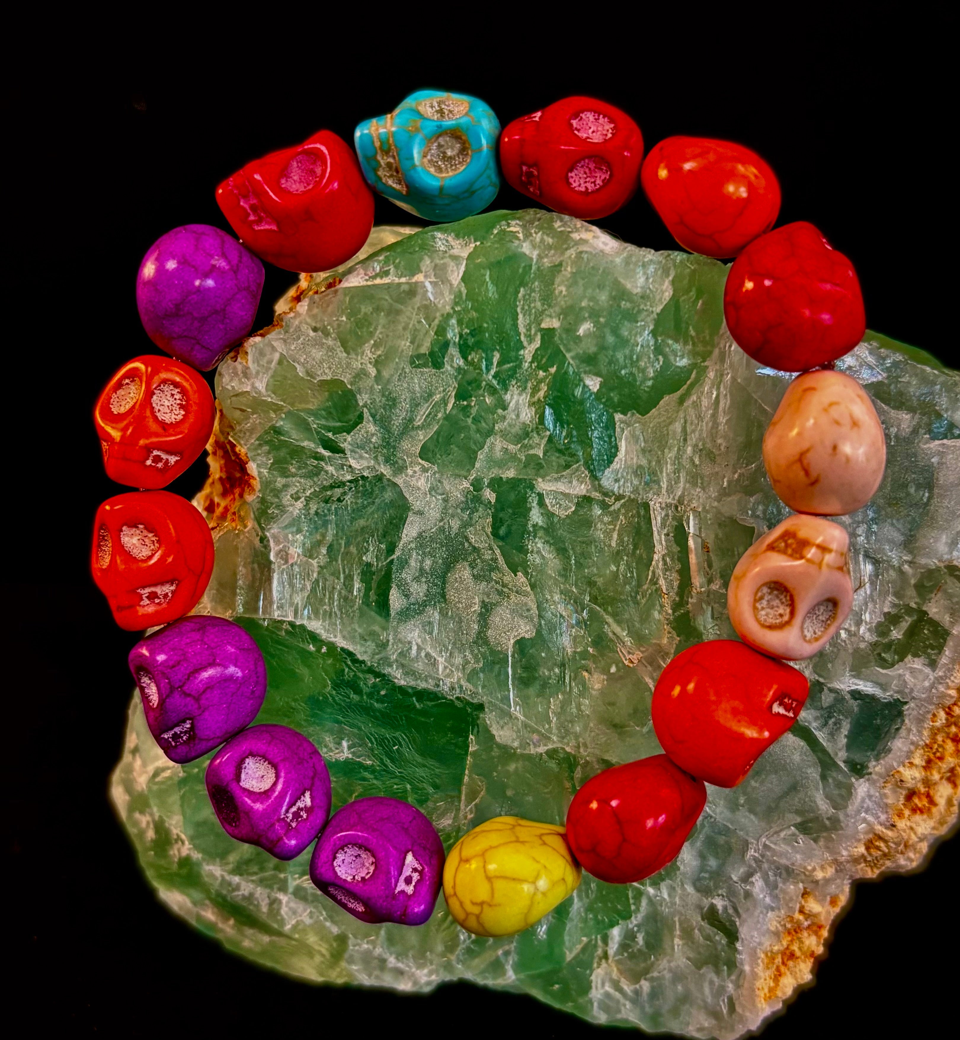 Corazón Calavera Energy Bracelet