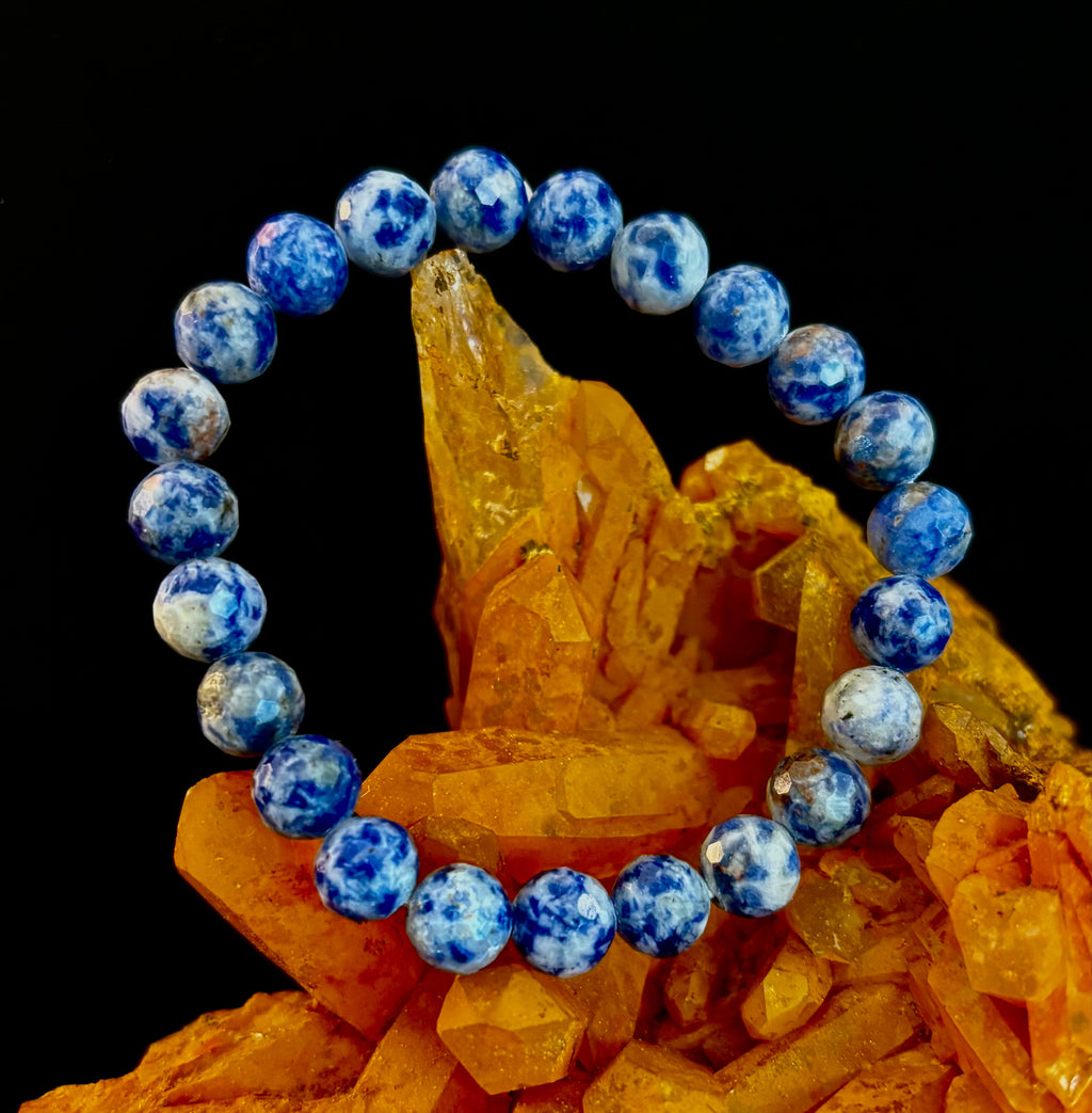 Ocean Stone Blue Spot Jasper Bracelet