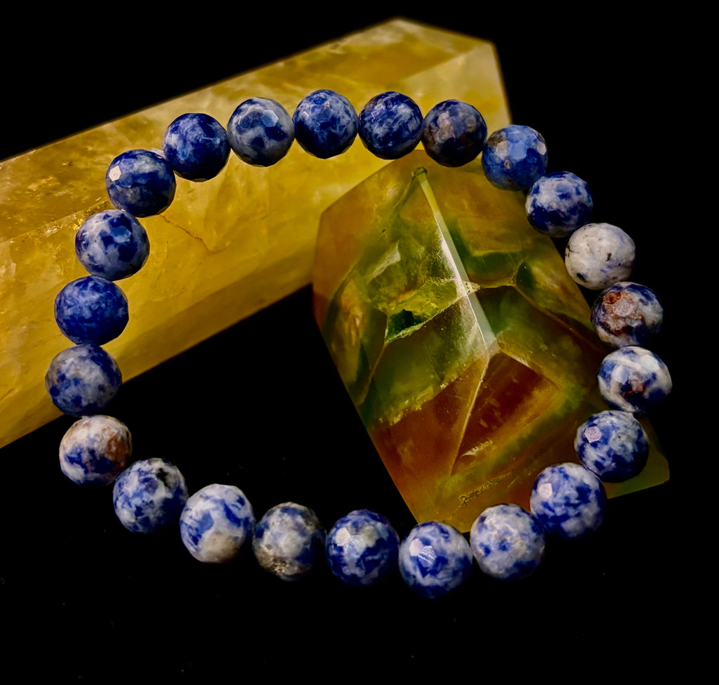 Ocean Stone Blue Spot Jasper Bracelet