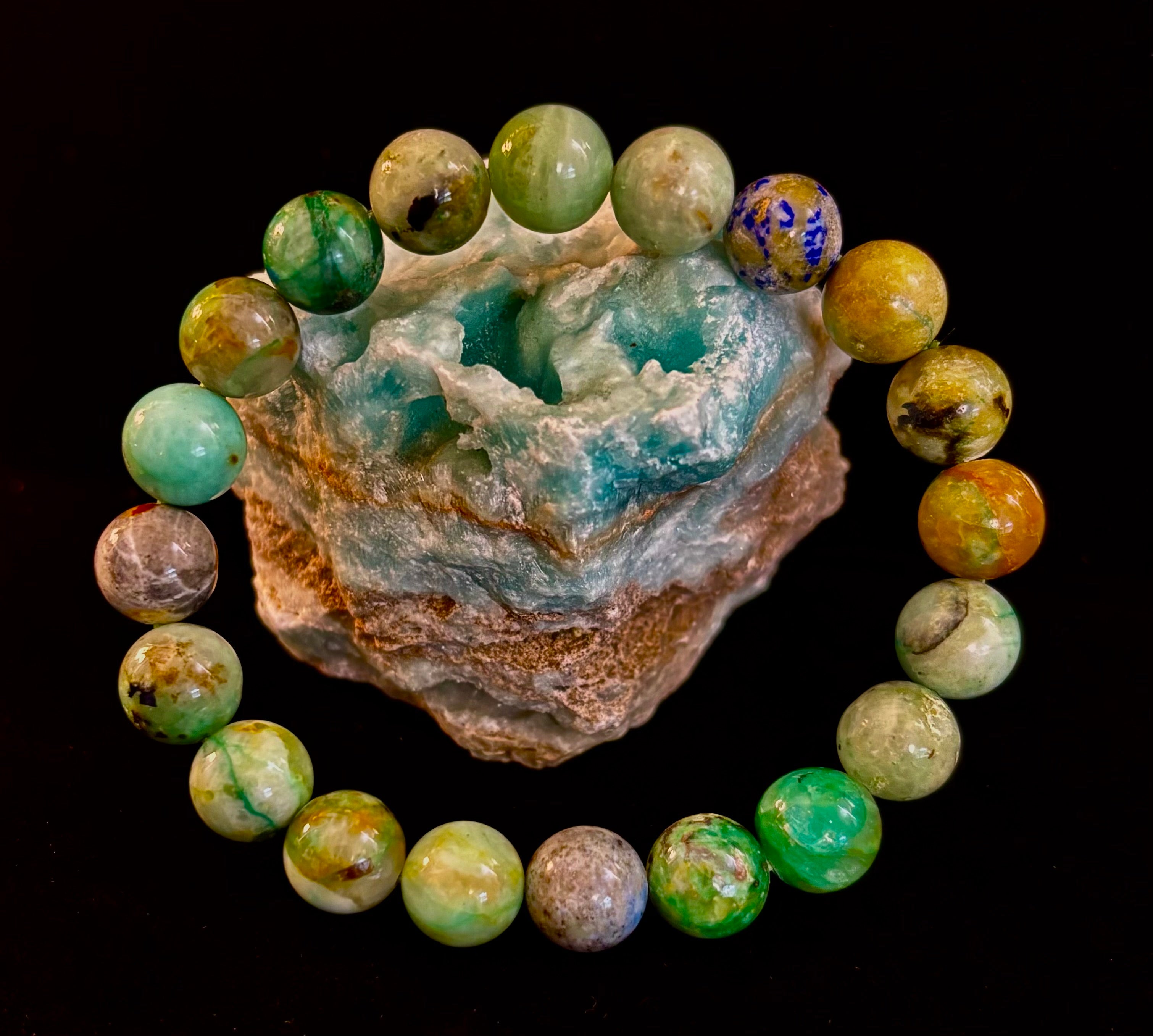 Verdant Soul – Chrysocolla Bracelet (Smaller Wrists)