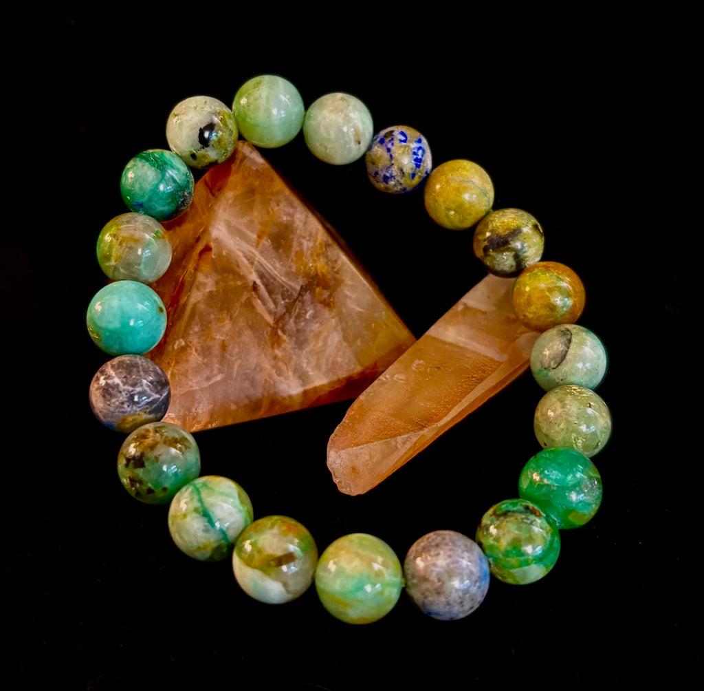 Verdant Soul – Chrysocolla Bracelet (Smaller Wrists)