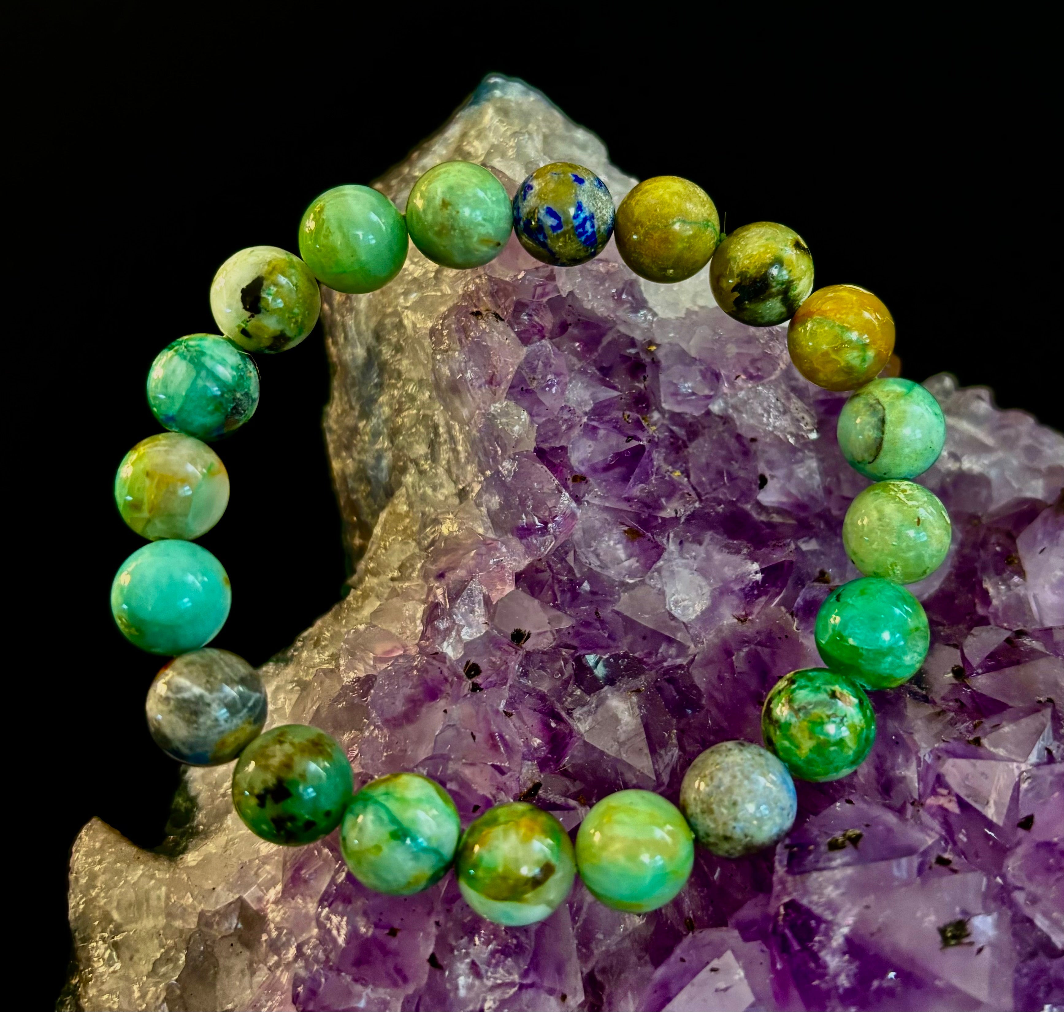 Verdant Soul – Chrysocolla Bracelet (Smaller Wrists)