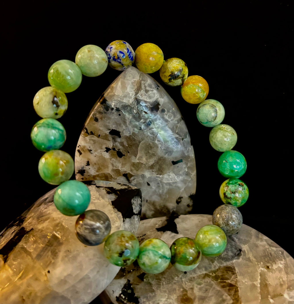 Verdant Soul – Chrysocolla Bracelet (Smaller Wrists)