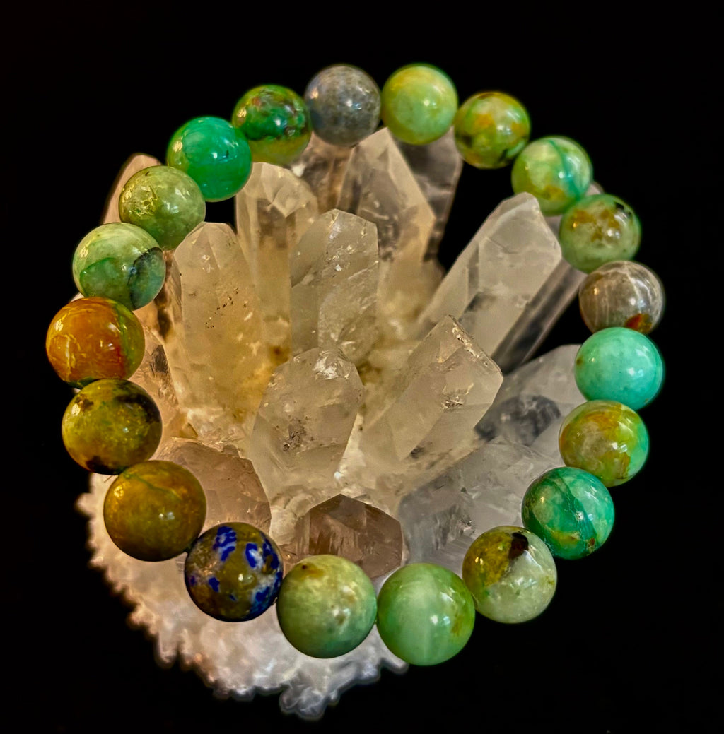 Verdant Soul – Chrysocolla Bracelet (Smaller Wrists)