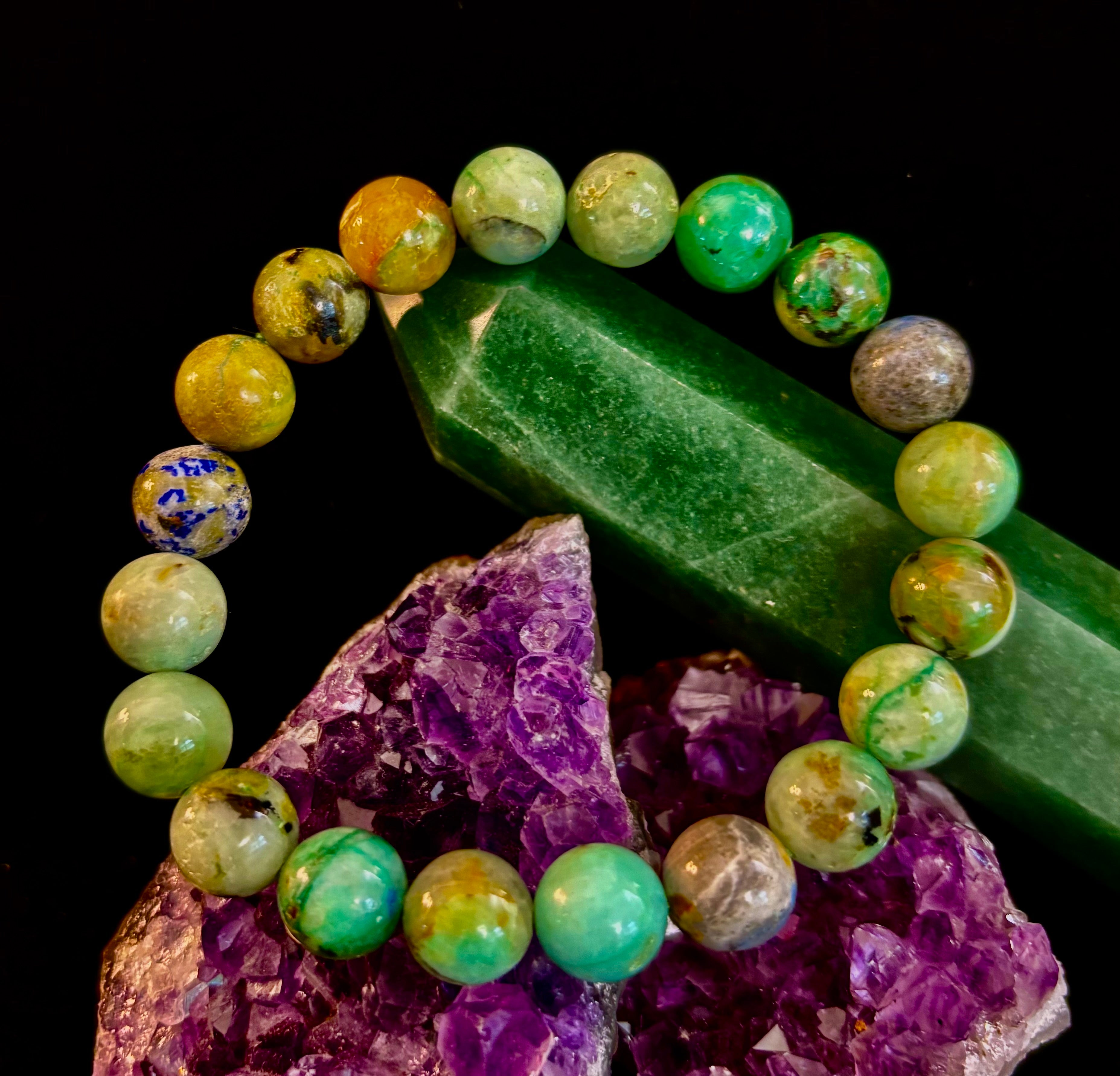 Verdant Soul – Chrysocolla Bracelet (Smaller Wrists)
