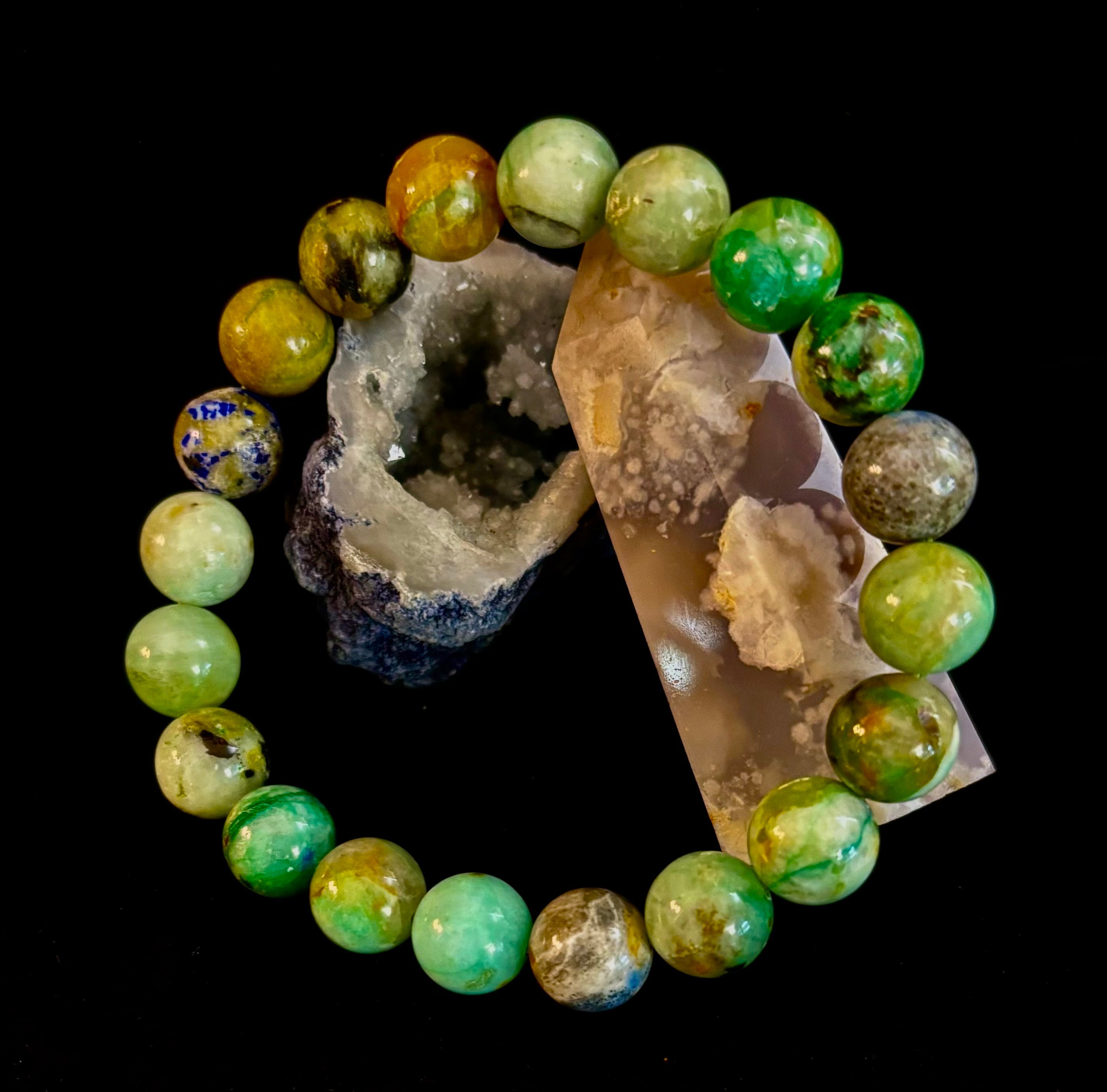 Verdant Soul – Chrysocolla Bracelet (Smaller Wrists)