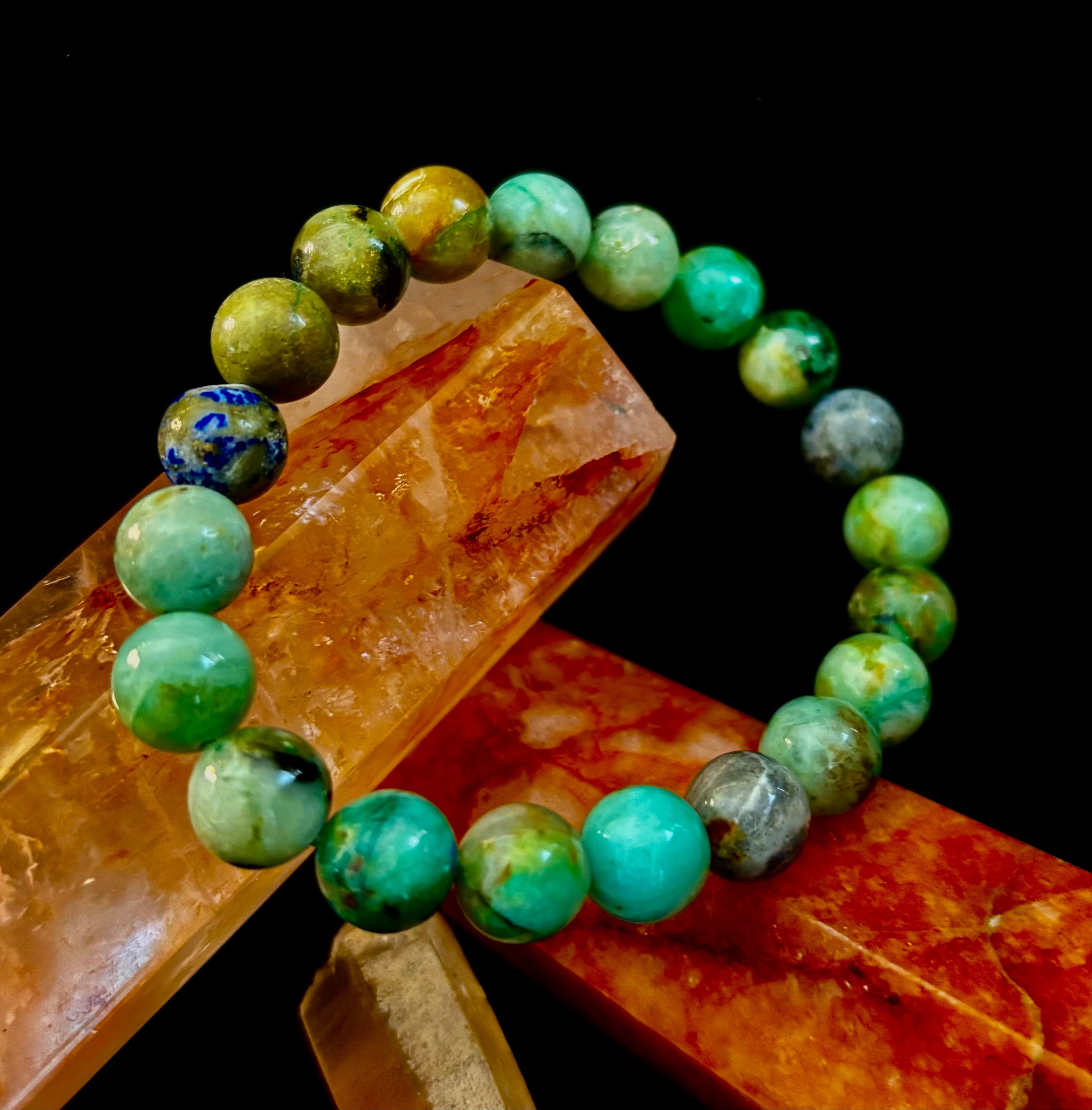 Verdant Soul – Chrysocolla Bracelet (Smaller Wrists)
