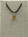 Sterling Silver Teardrop Citrine Pendant