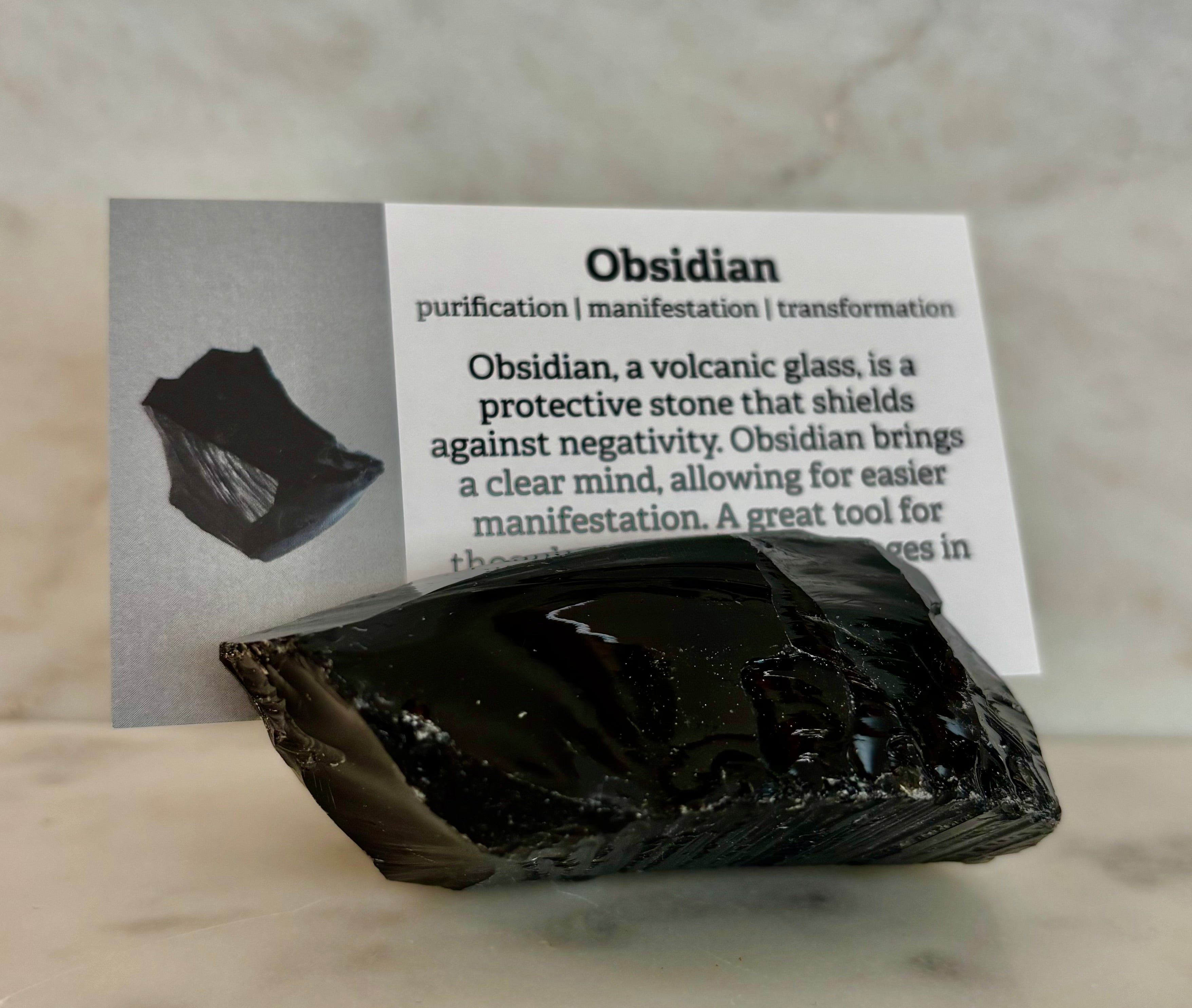 Natural Crystal Card Holder - Raw Crystal Business Card or Card Display (Various Stone Choices)