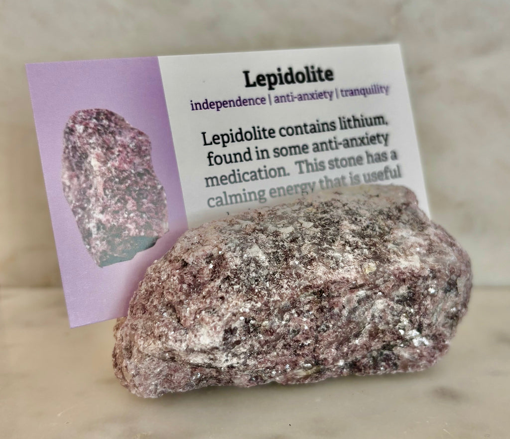 Natural Crystal Card Holder - Raw Crystal Business Card or Card Display (Various Stone Choices)