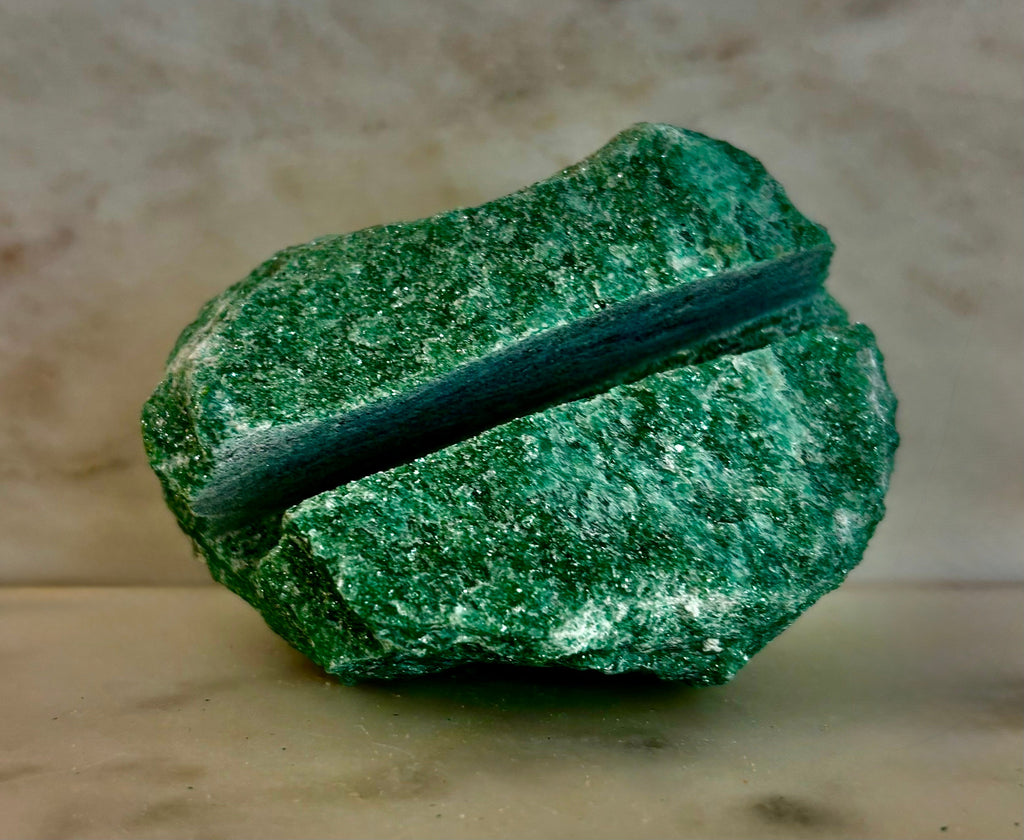 Natural Crystal Card Holder - Raw Crystal Business Card or Card Display (Various Stone Choices)