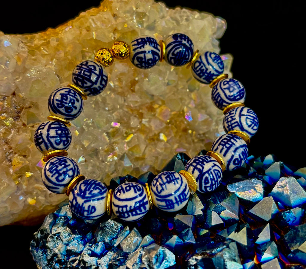 Blue Willow Chinoiserie Bracelet