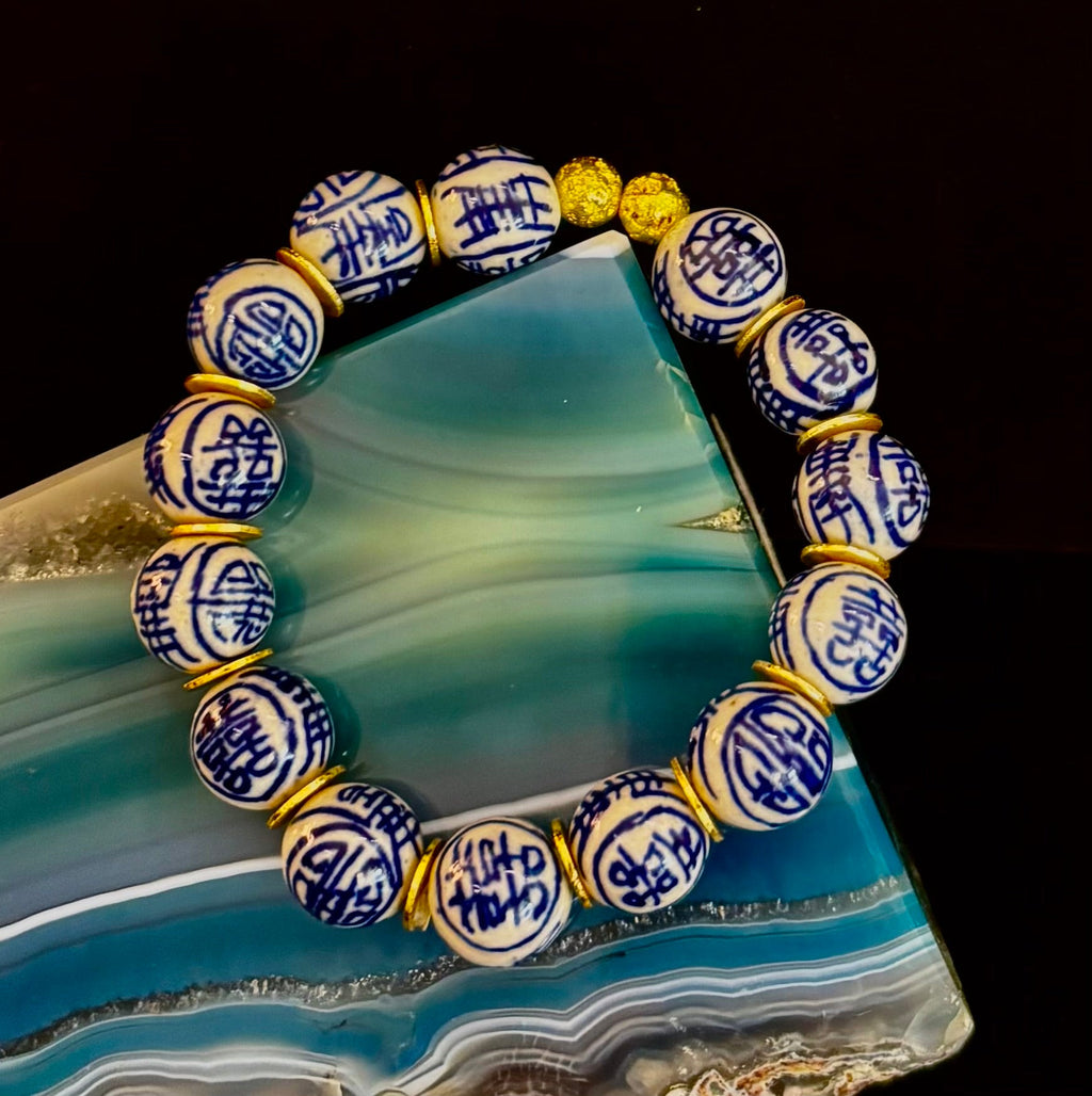 Blue Willow Chinoiserie Bracelet