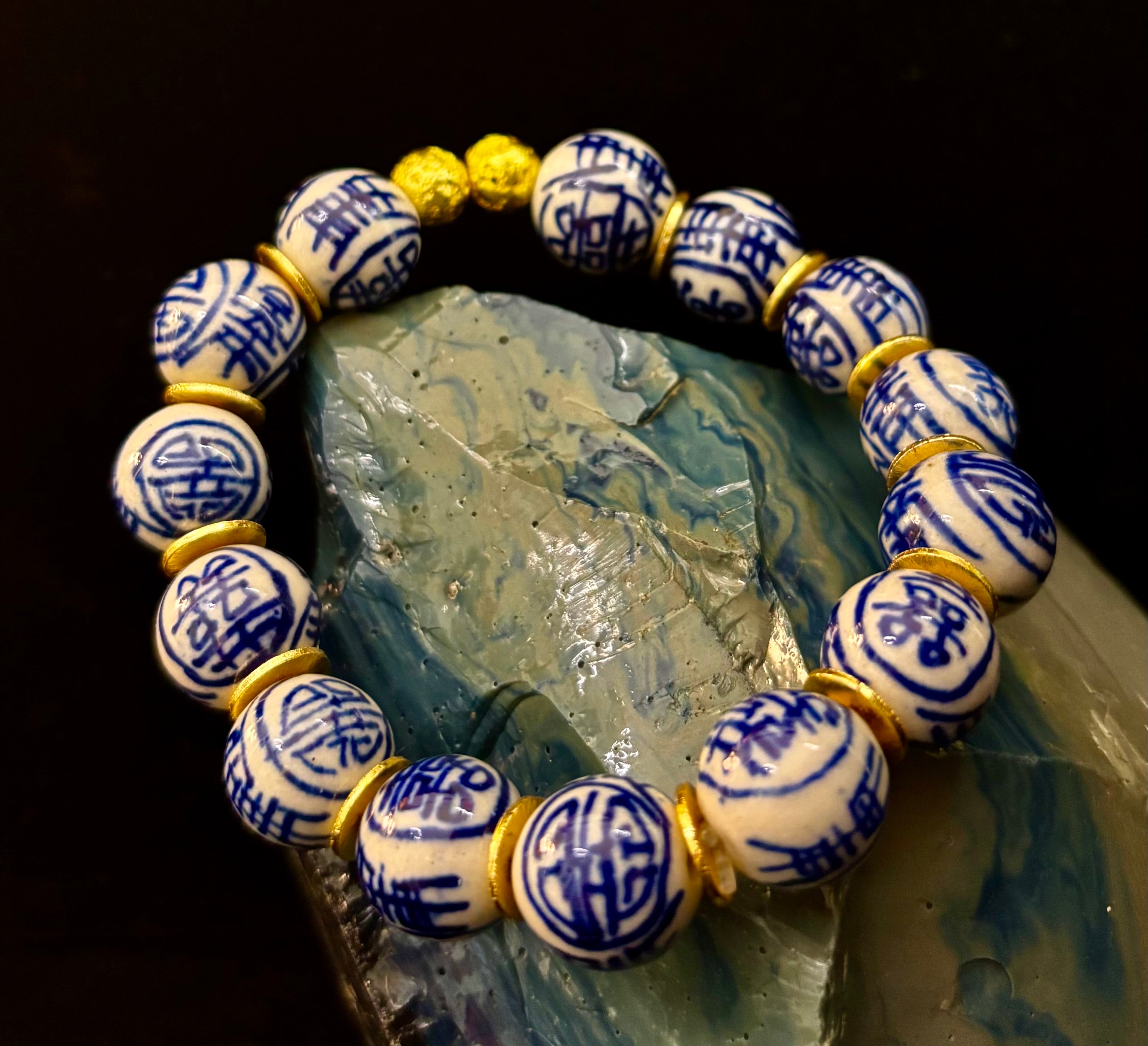Blue Willow Chinoiserie Bracelet