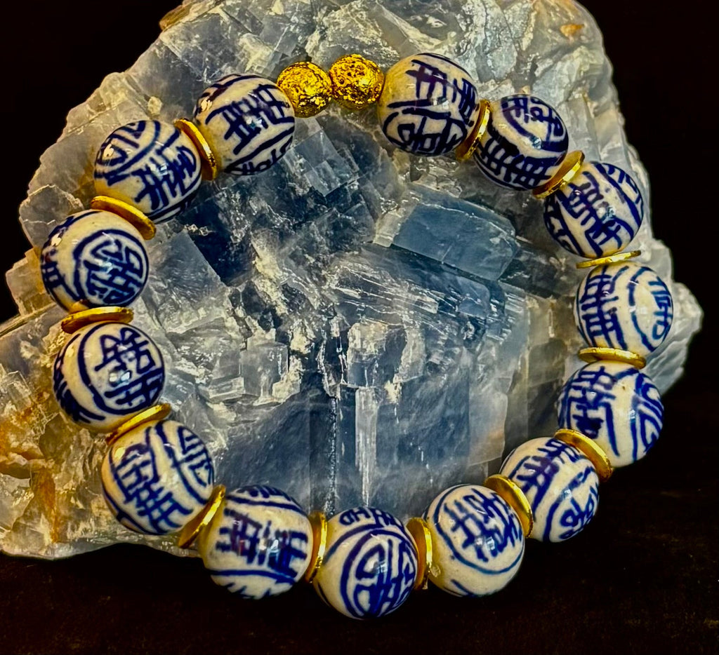 Blue Willow Chinoiserie Bracelet