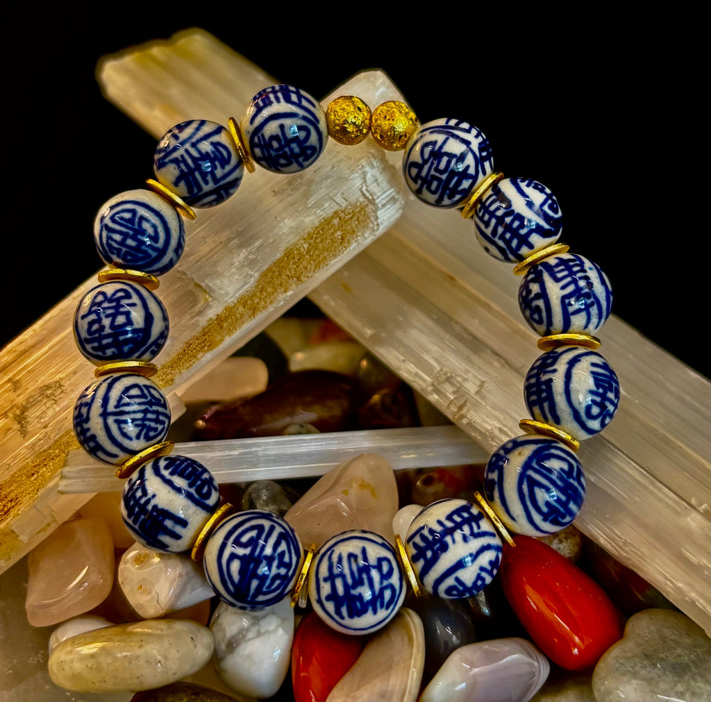 Blue Willow Chinoiserie Bracelet