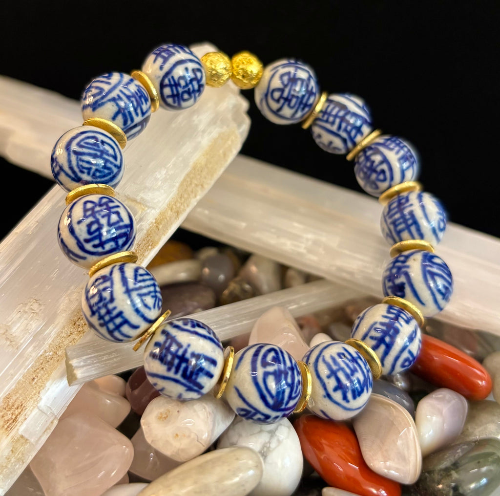 Blue Willow Chinoiserie Bracelet