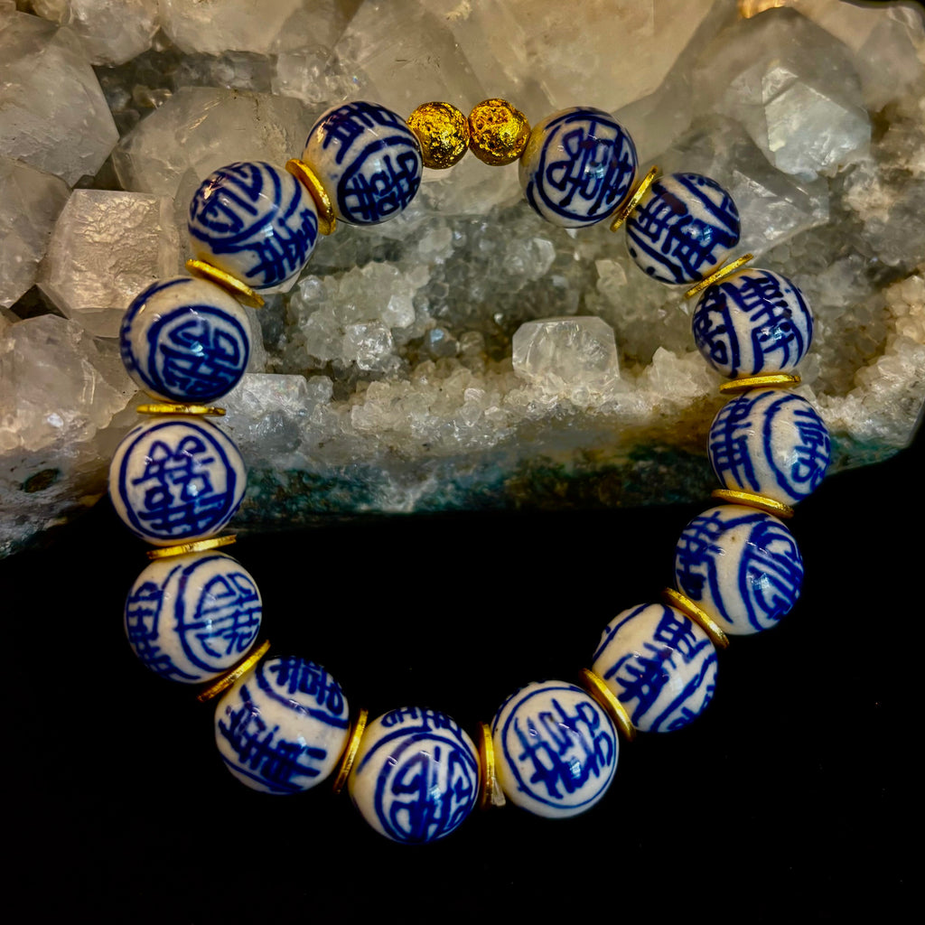 Blue Willow Chinoiserie Bracelet