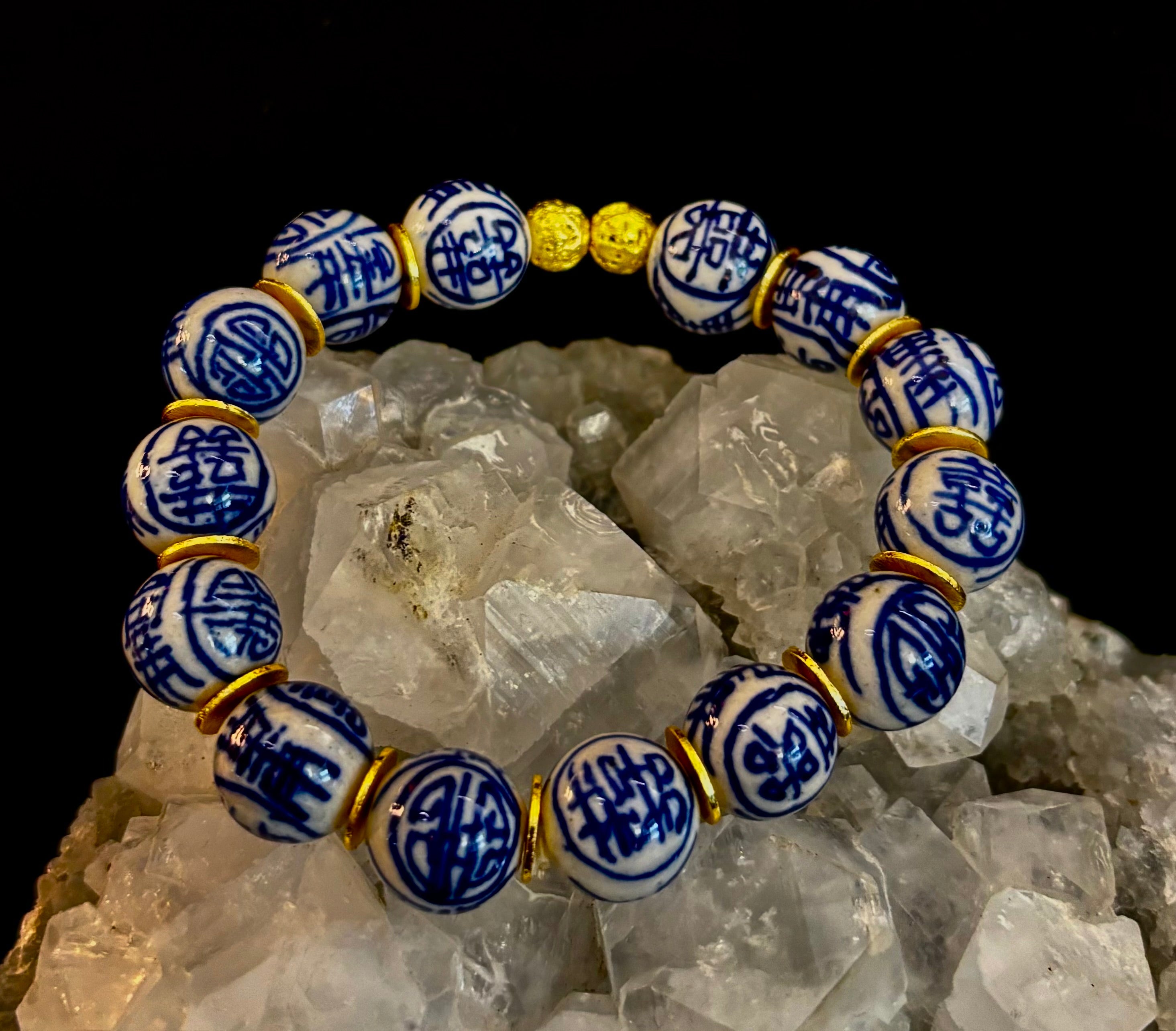 Blue Willow Chinoiserie Bracelet