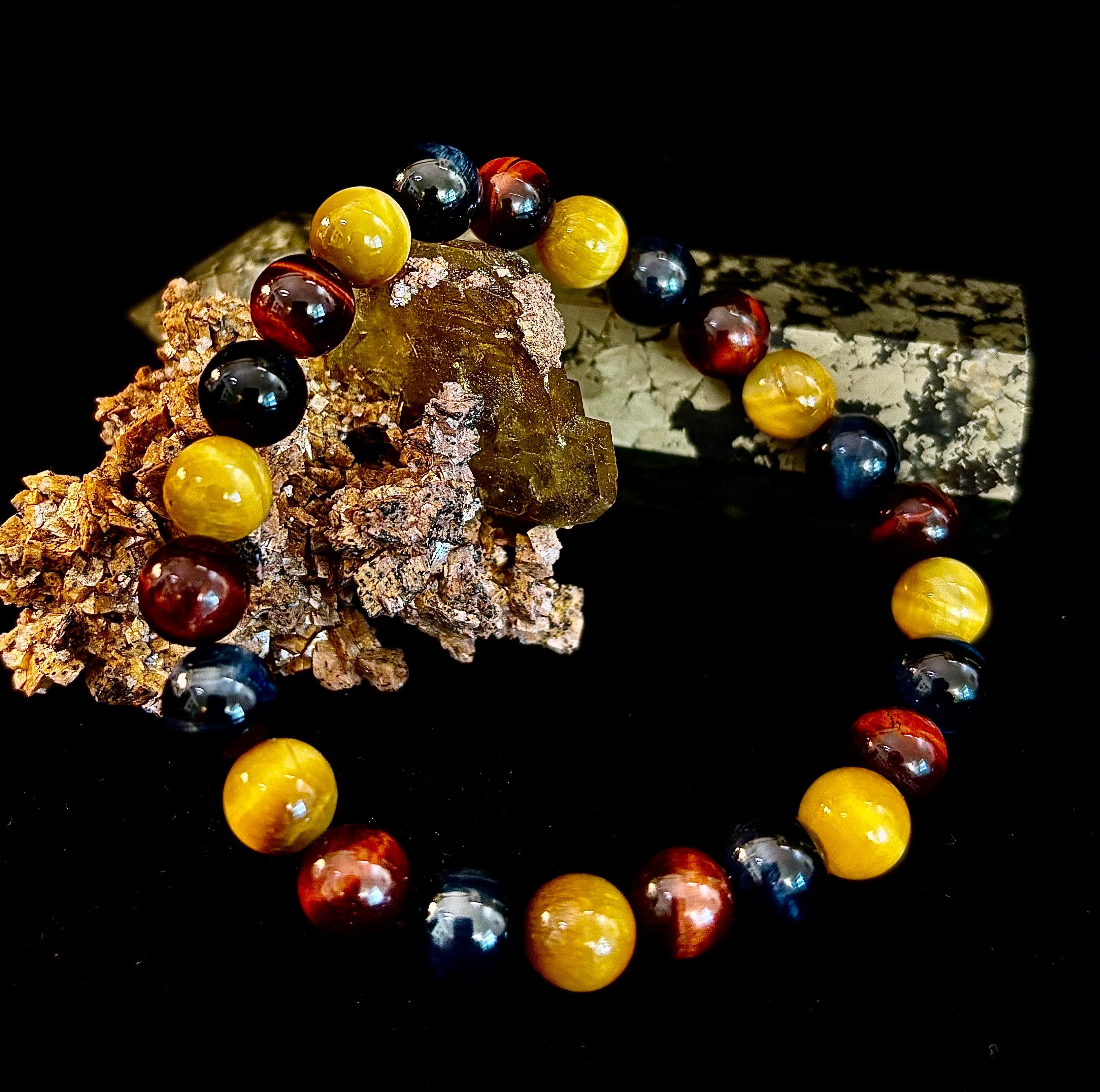 Triple Power Tiger Eye Bracelet