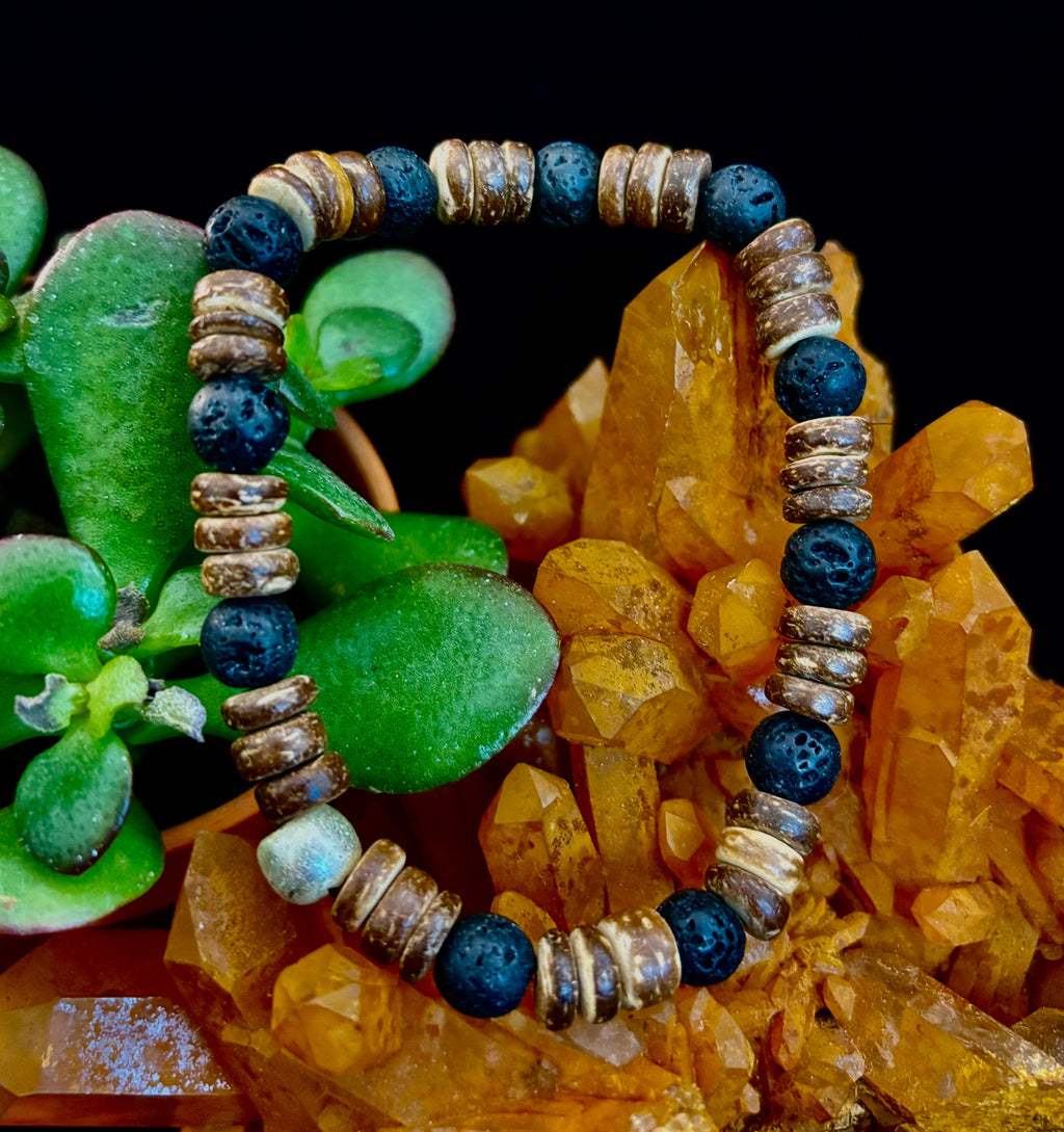 Rooted Journey Wooden Bracelet (8" for Large Wrists)