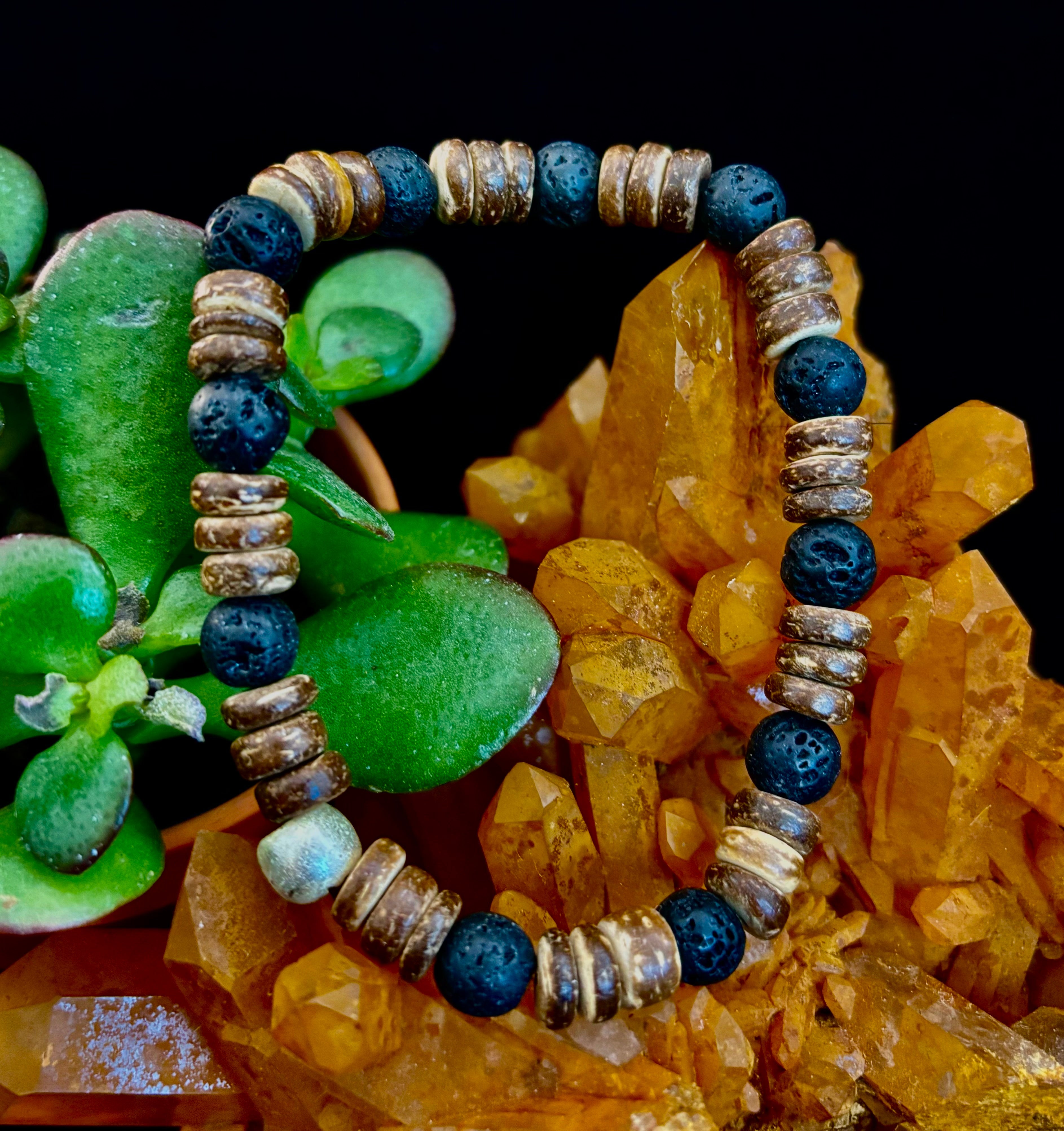Rooted Journey Wooden Bracelet (8" for Large Wrists)